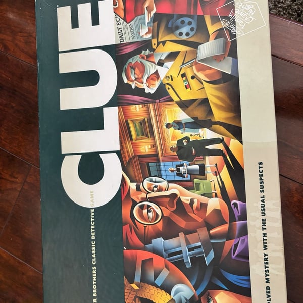Vintage 1986 CLUE Classic Detective Board Game by Parker Brothers Sealed NEW
