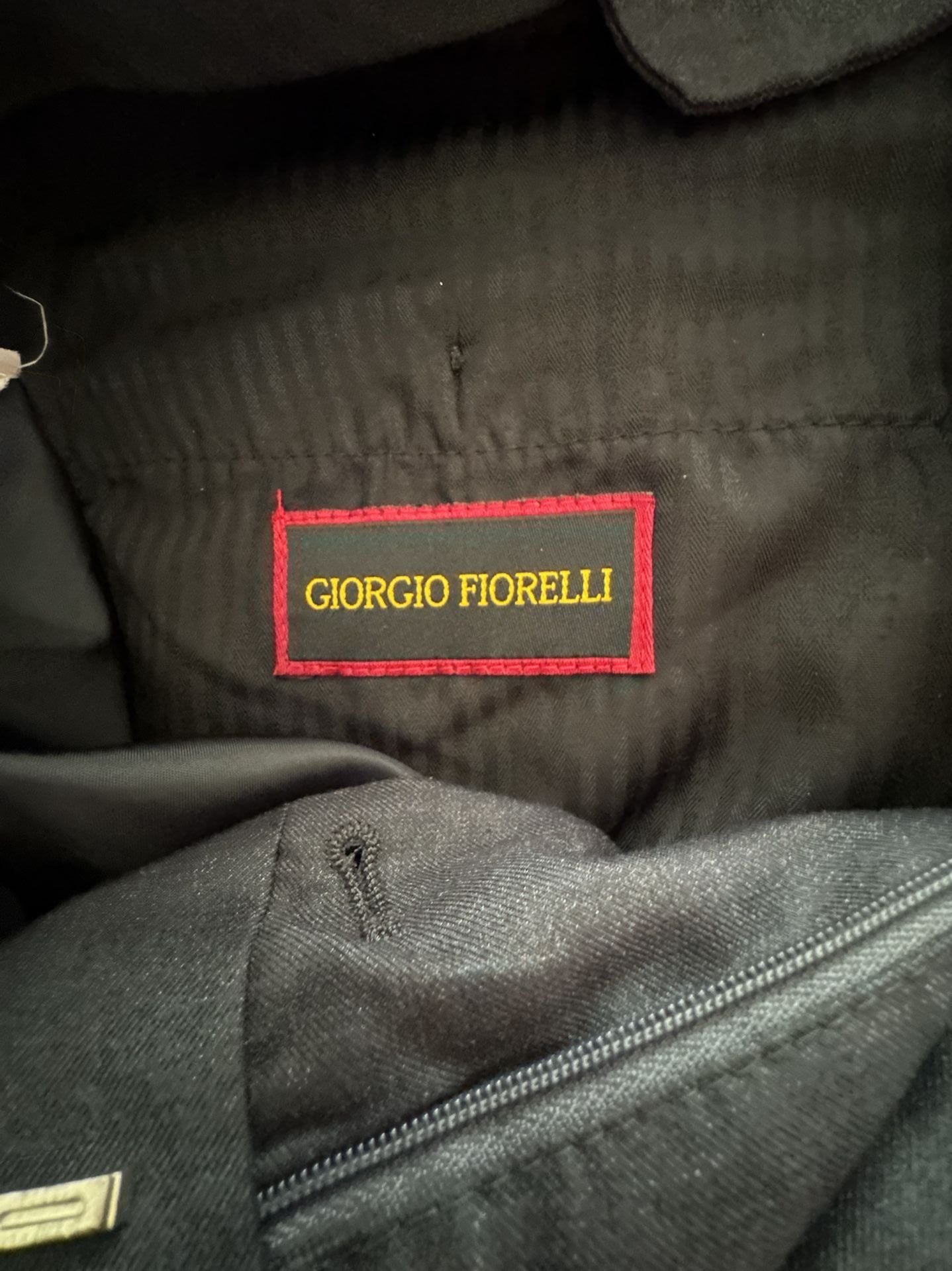 Giorgio Fiorelli Superlux Super Fine 150 Black Two-Button Suit (Size 44/38) 13