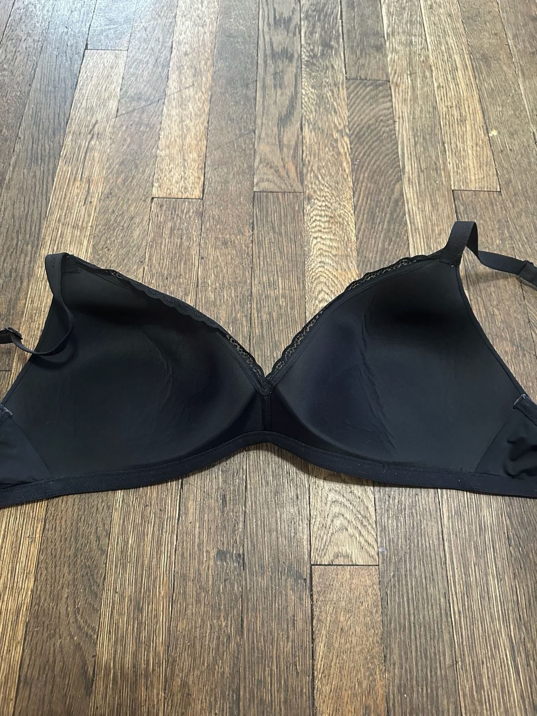 Aerie Real Happy Wireless Lightly Lined Bra Black 34DD 6