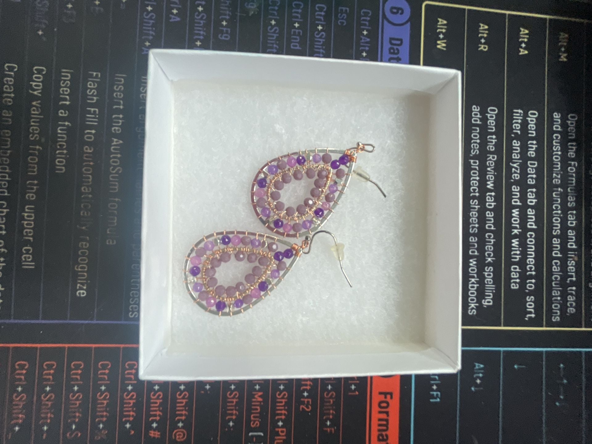 Nakamol Chicago Handcrafted Semi-Precious Beaded Teardrop Earrings 5
