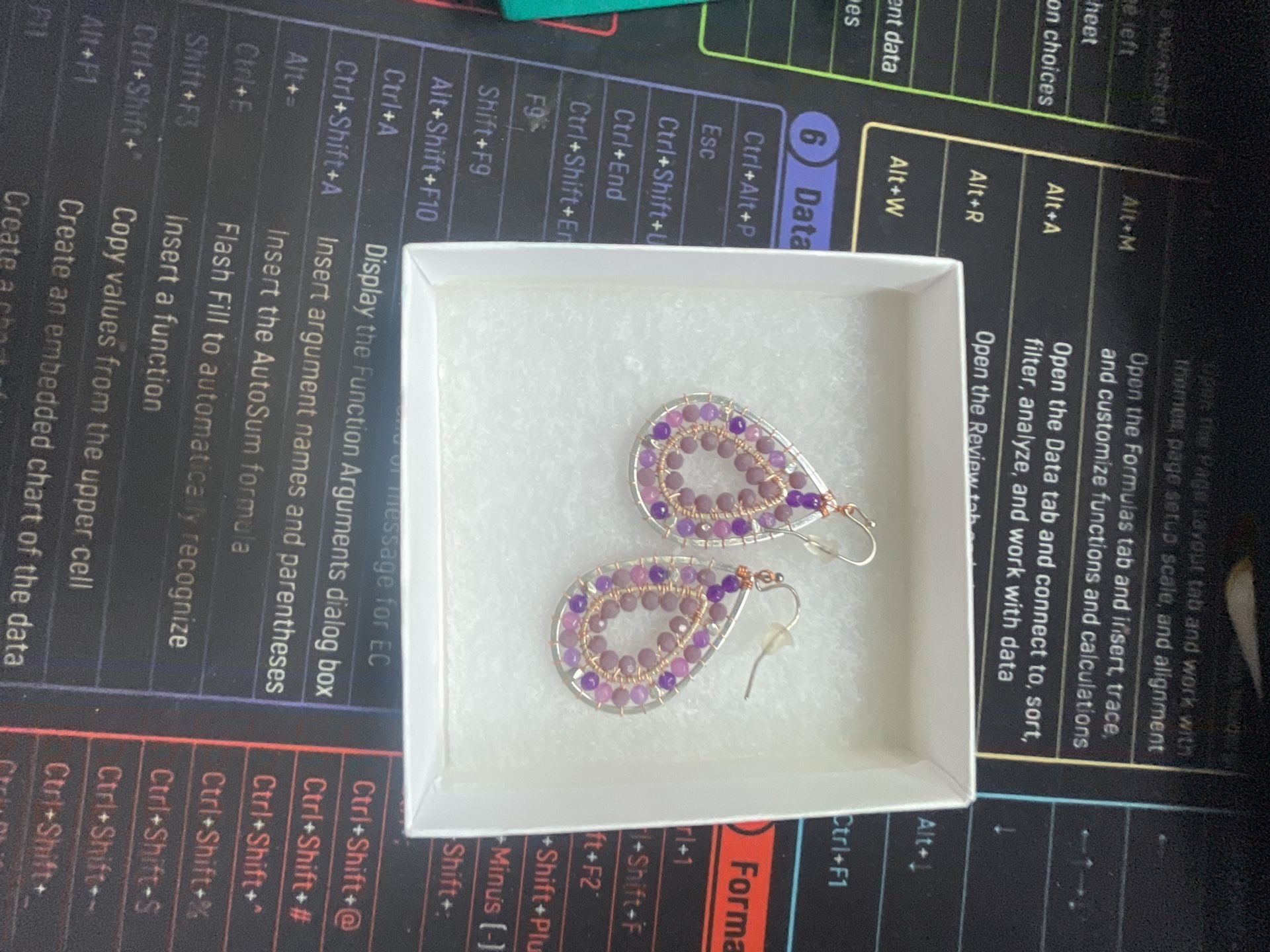 Nakamol Chicago Handcrafted Semi-Precious Beaded Teardrop Earrings 6