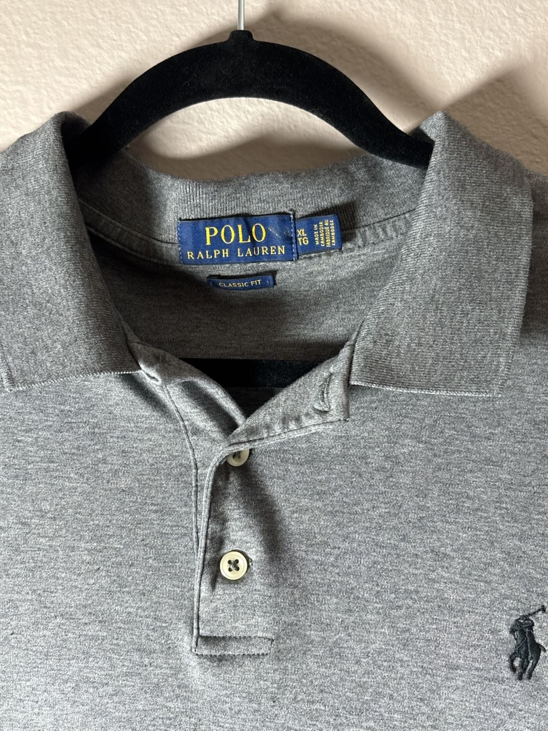 Polo Ralph Lauren Men's Classic Fit Short Sleeve Polo Shirt Gray Size XL 3