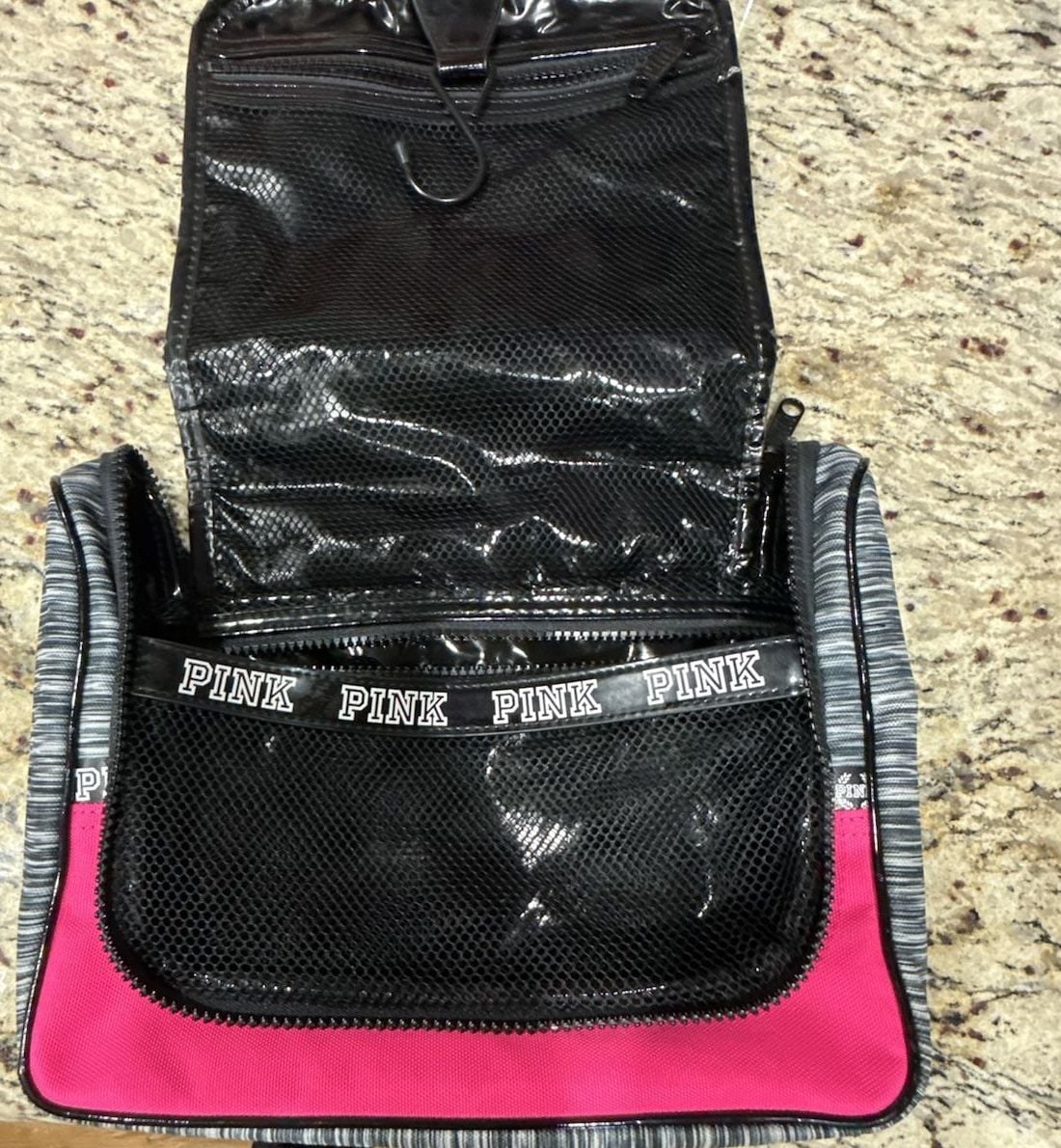 Victoria's Secret PINK Hanging Travel Toiletry and Makeup Bag 4