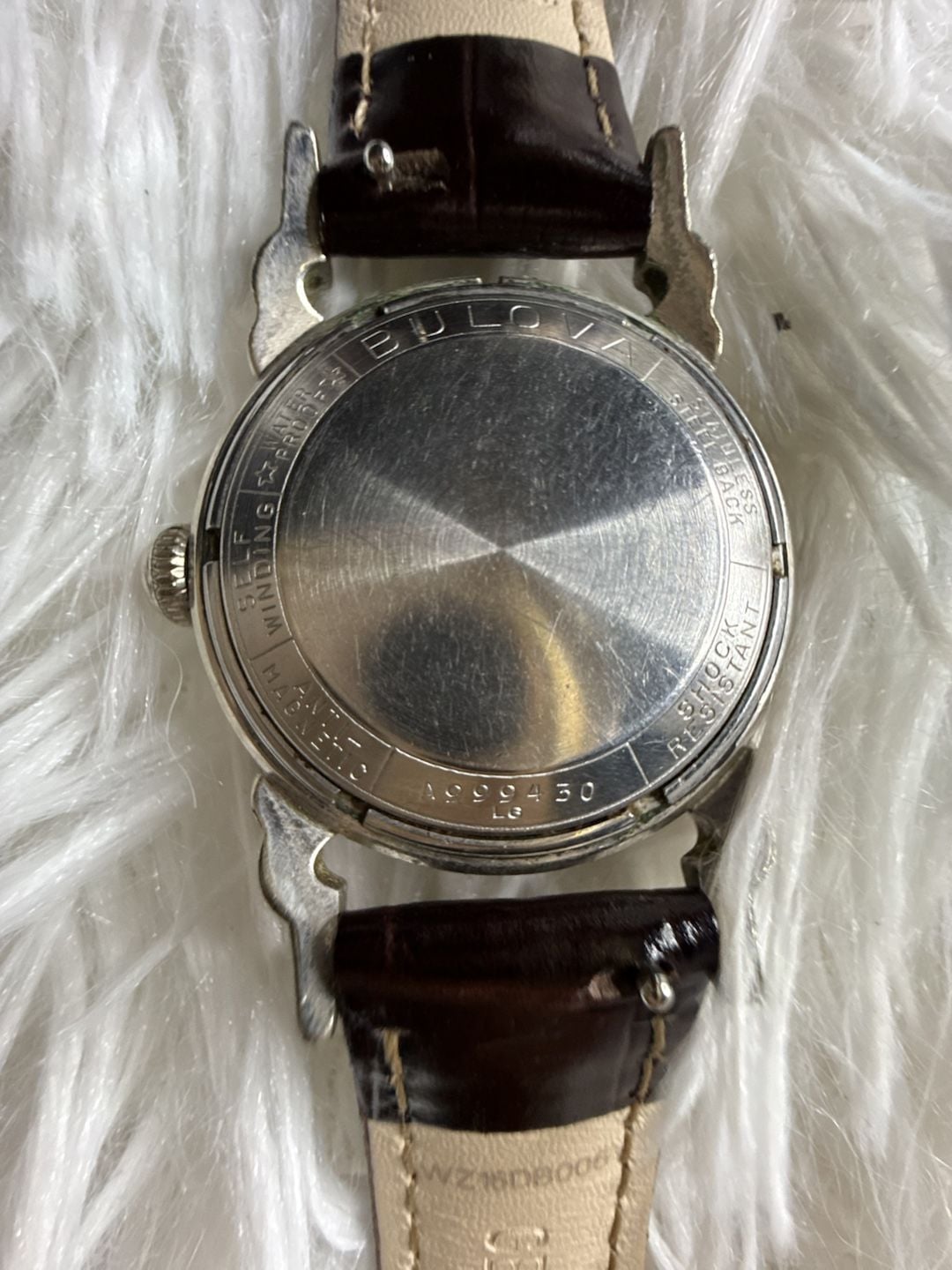 Vintage Bulova 23 Jewels Selfwinding Automatic Men's Watch with Black Sunburst Dial 3