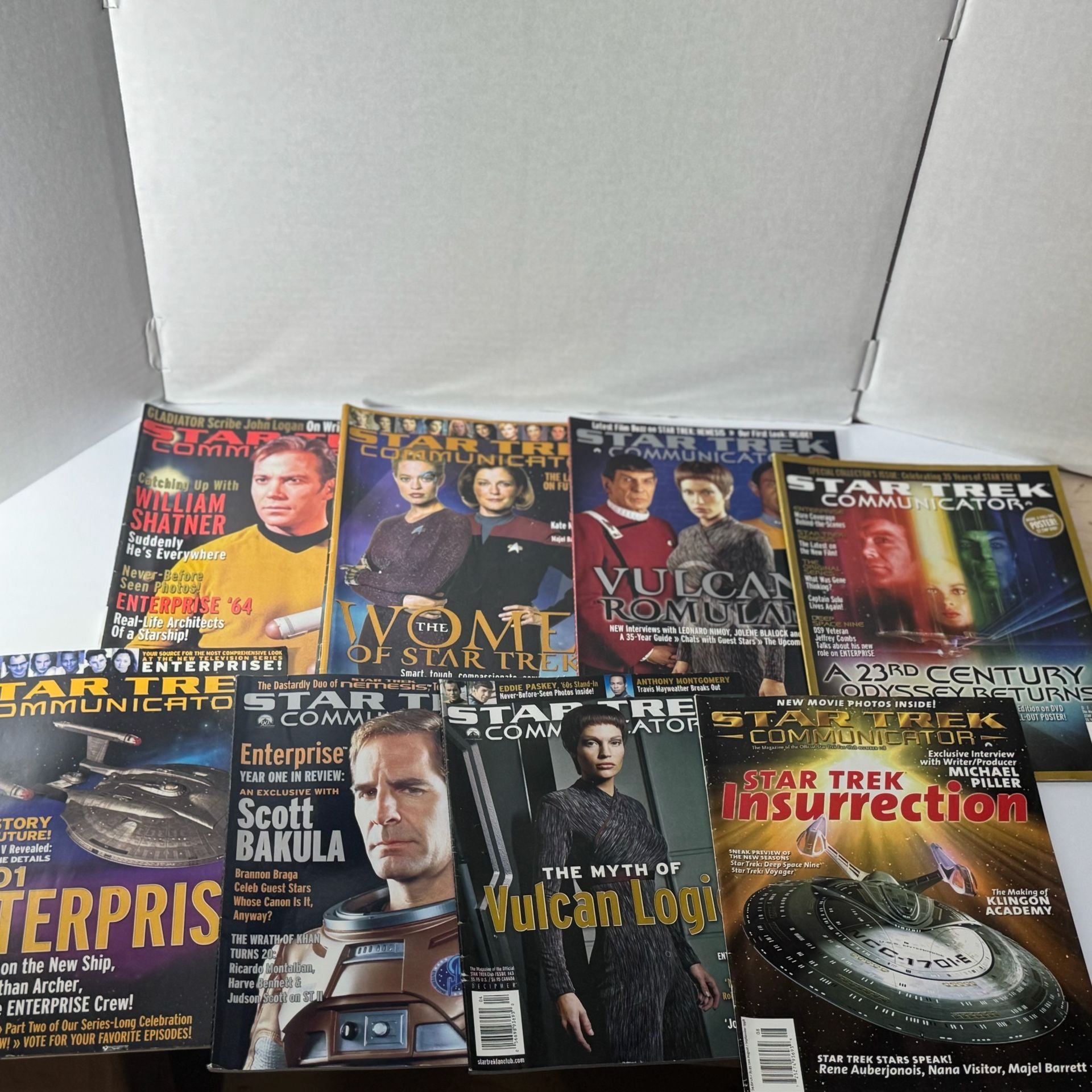 Lot of Vintage Star Trek Communicator Fan Club Magazines, books, calendar 8
