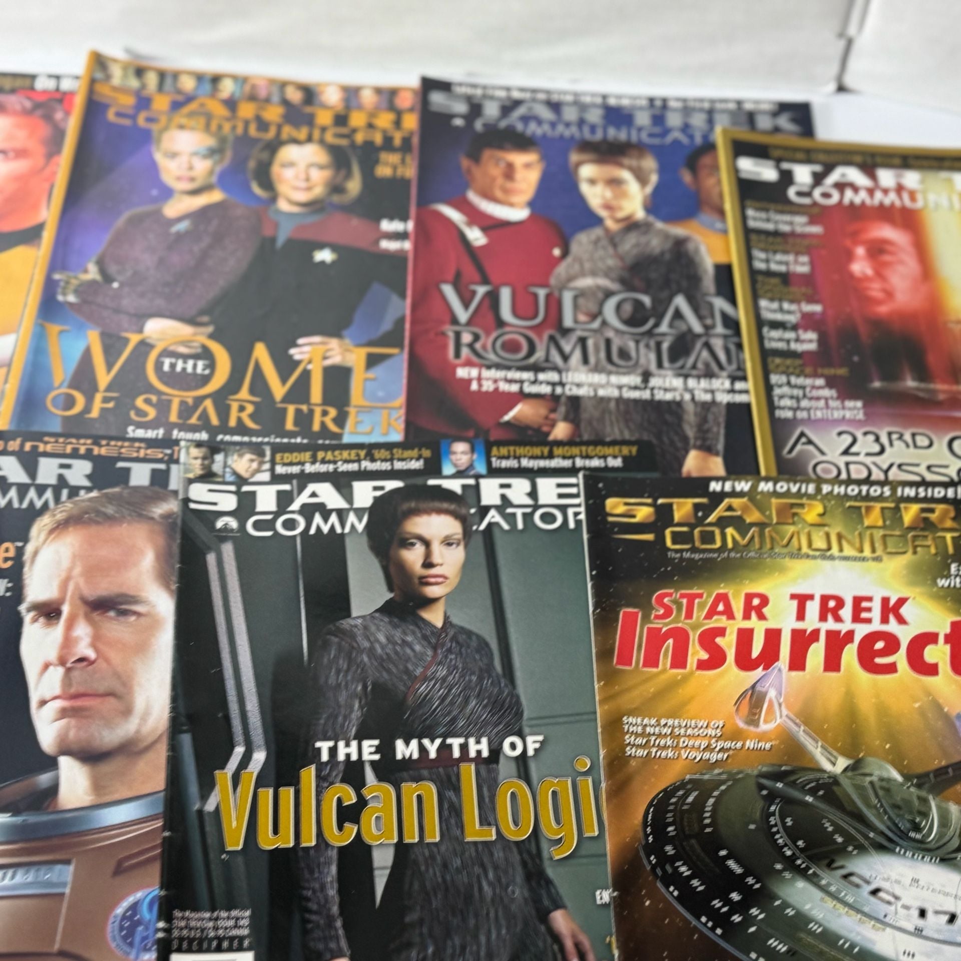 Lot of Vintage Star Trek Communicator Fan Club Magazines, books, calendar 11