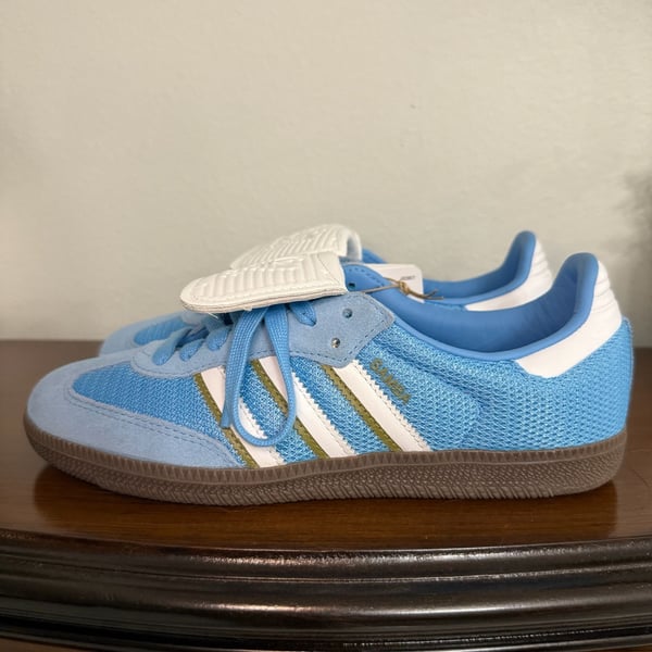 Adidas Samba LT Blue White Gum Sneakers IE9170 Men’s 5.5 Women’s 6.5 NWT No Box