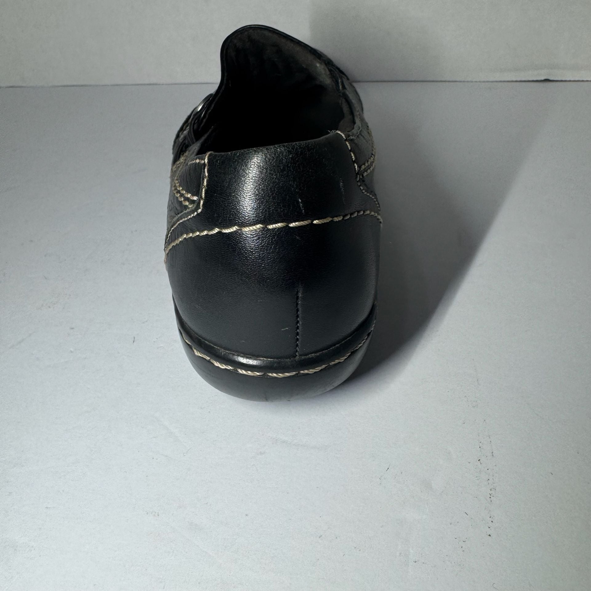 Clarks Ashland Alpine Women's Black Leather Slip-On Loafers 14