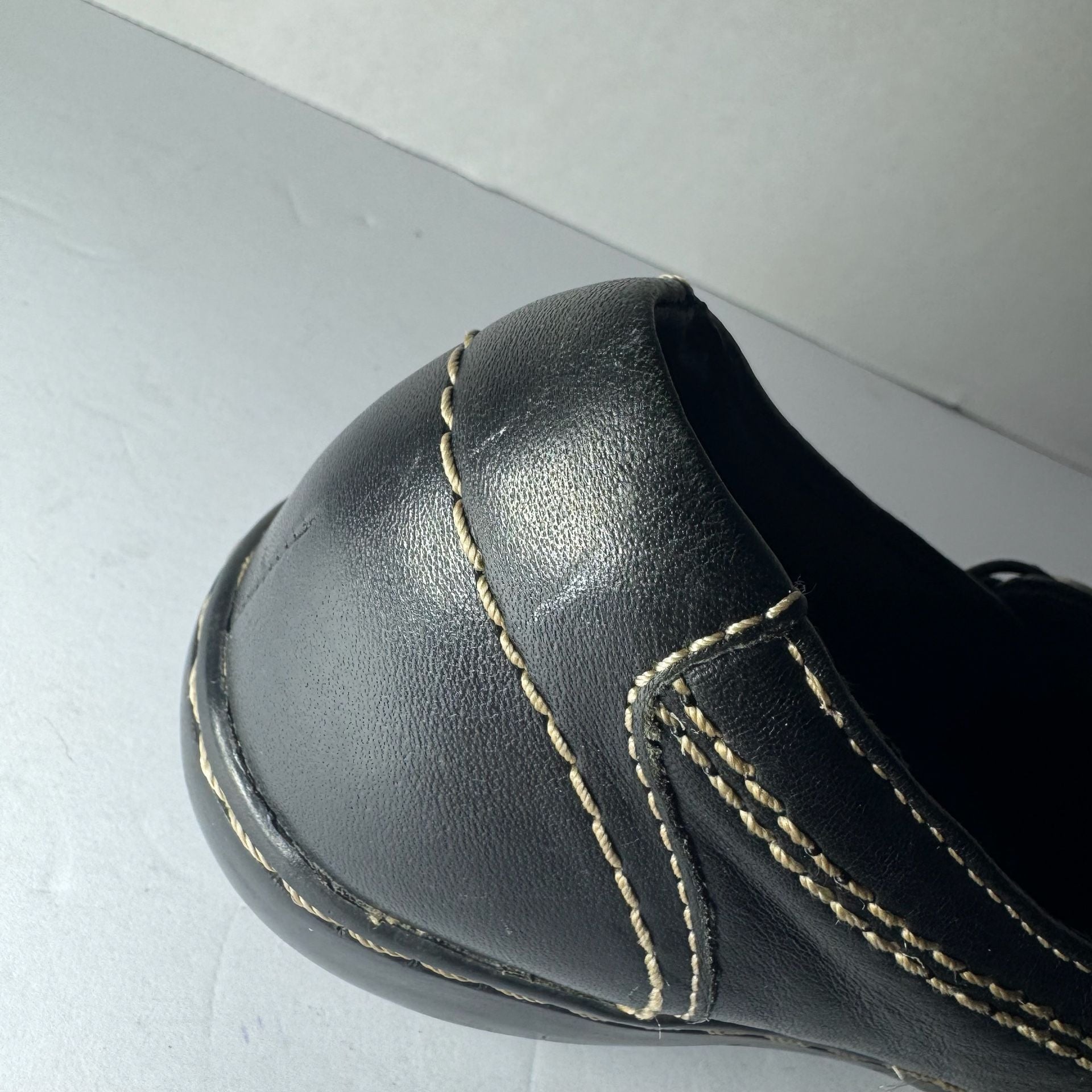 Clarks Ashland Alpine Women's Black Leather Slip-On Loafers 15