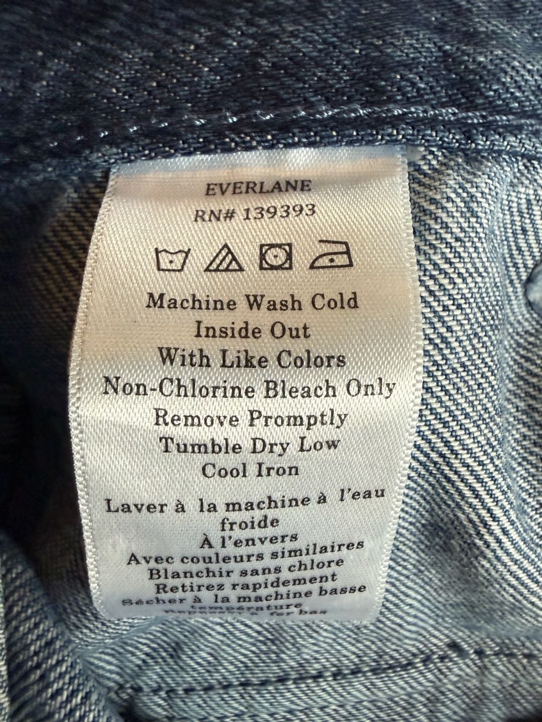 Everlane x Marques’ Almeida Denim Patchwork Mini Skirt Contrast Pockets Size 24 8