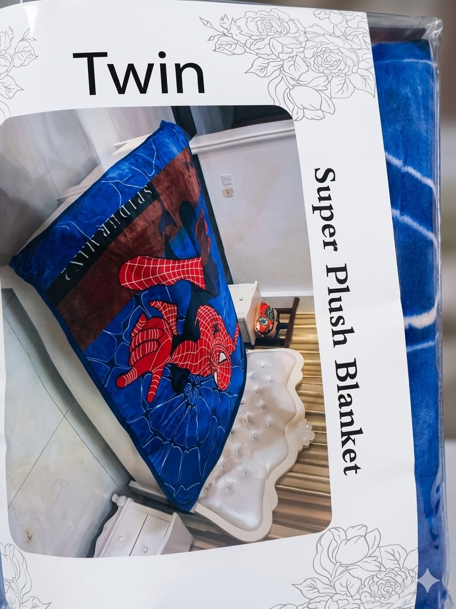 Spider-Man Twin Size Super Plush Blanket 1
