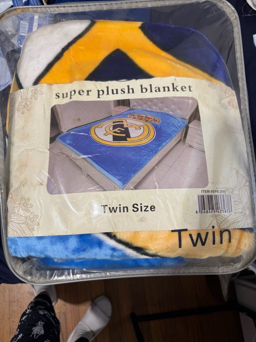 Real Madrid Soccer Team Super Plush Twin Size Blanket 2