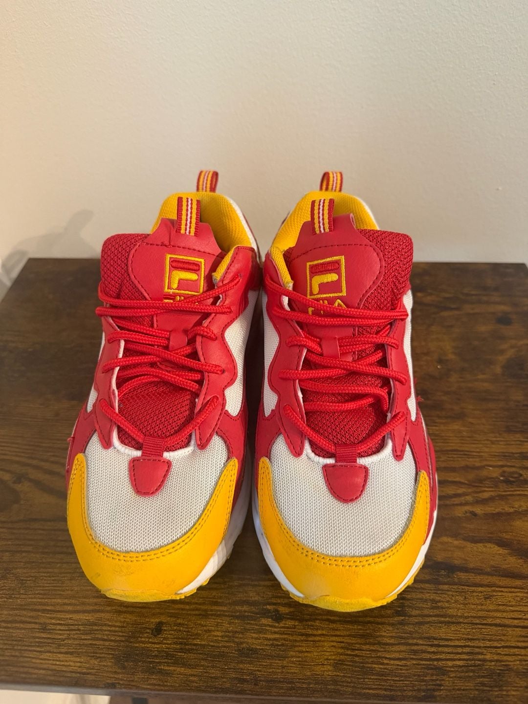 Fila Ray Tracer Men's Athletic Shoes Red and Yellow 2