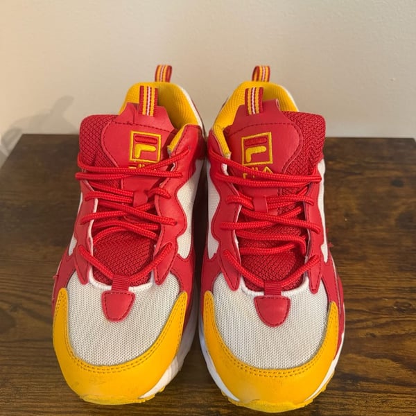 Fila Ray Tracer Men's Athletic Shoes Red and Yellow