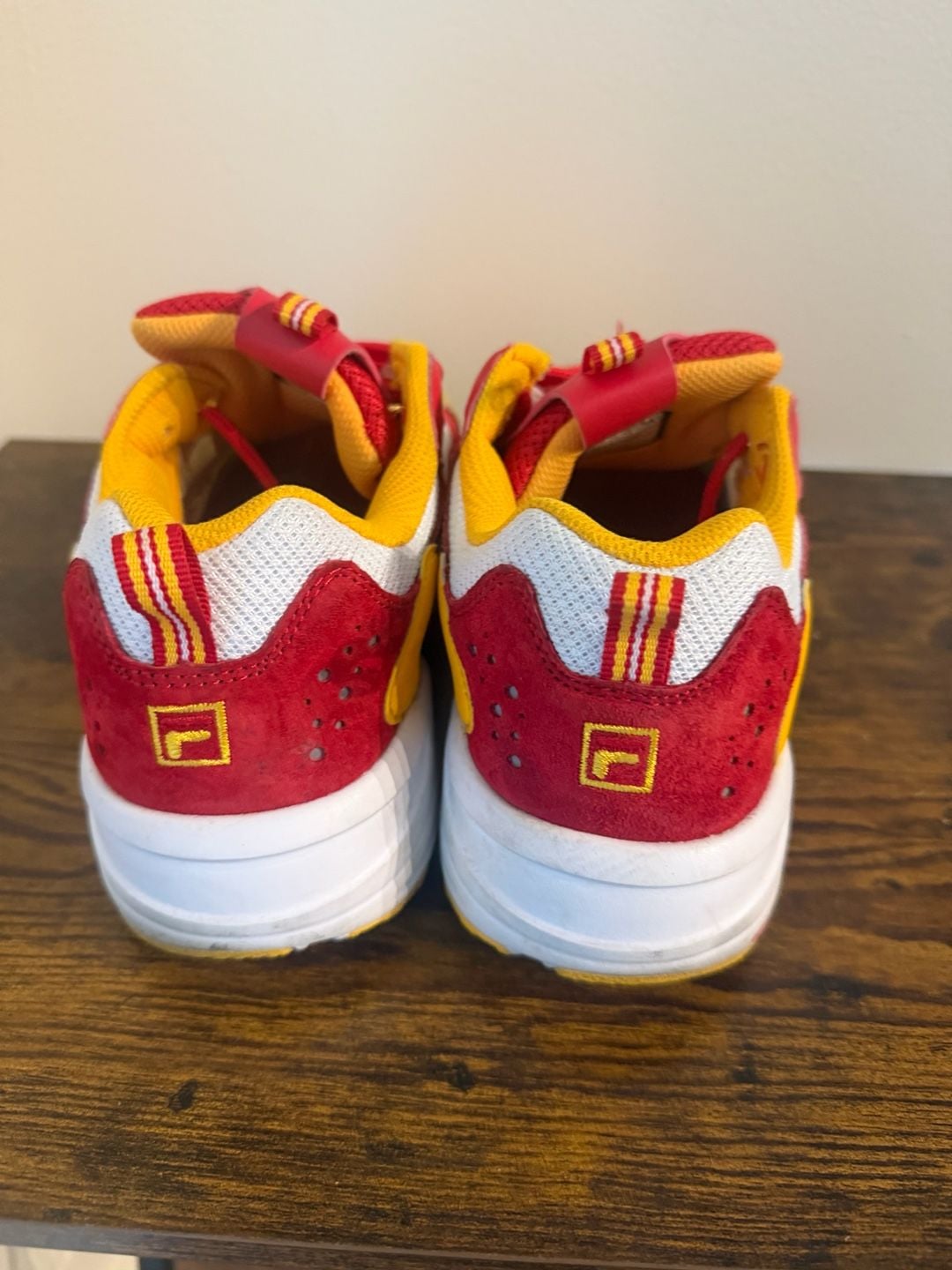 Fila Ray Tracer Men's Athletic Shoes Red and Yellow 3