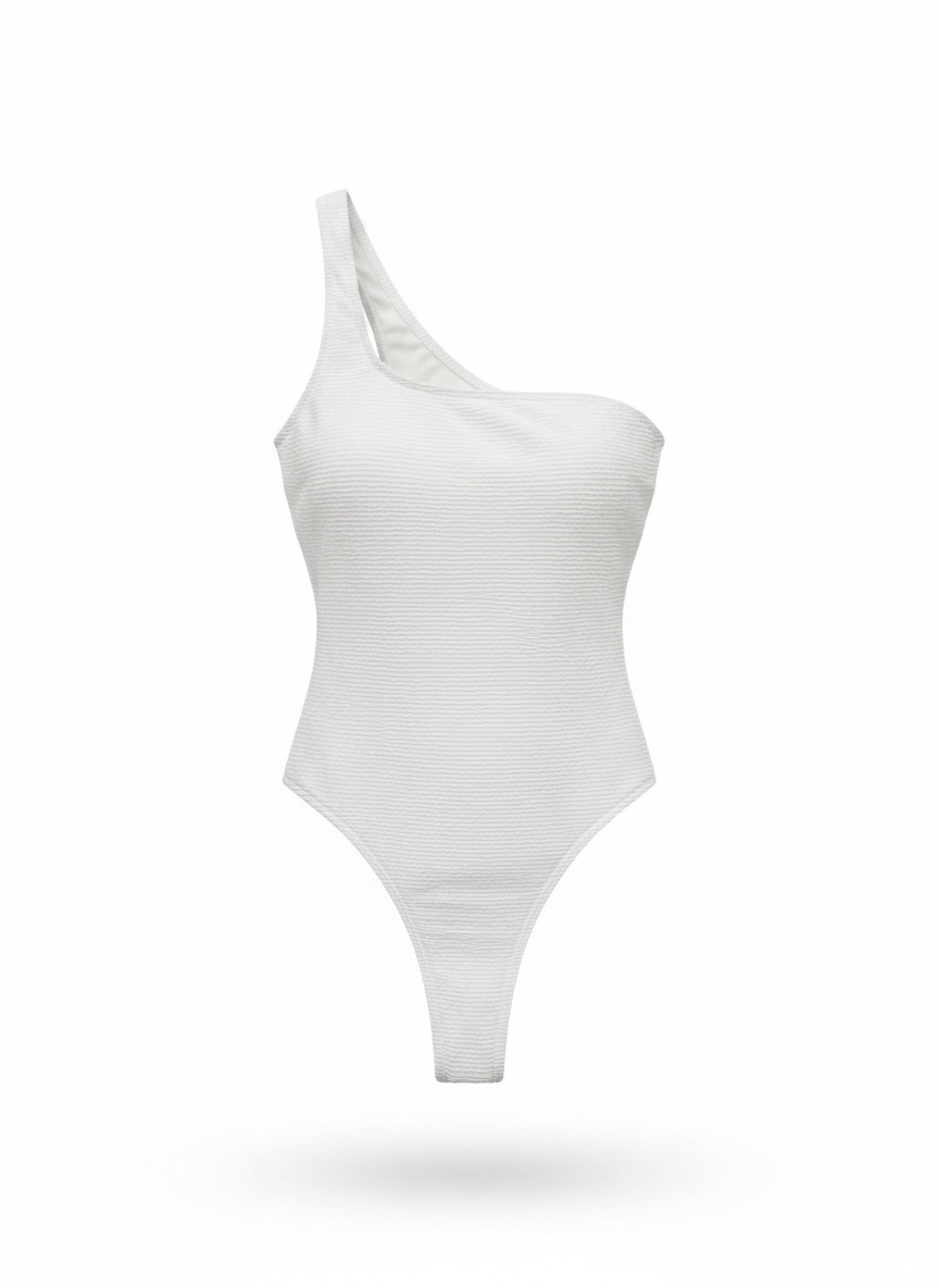 Rumer Cassidy Bandeau One-Shoulder Swimsuit 2