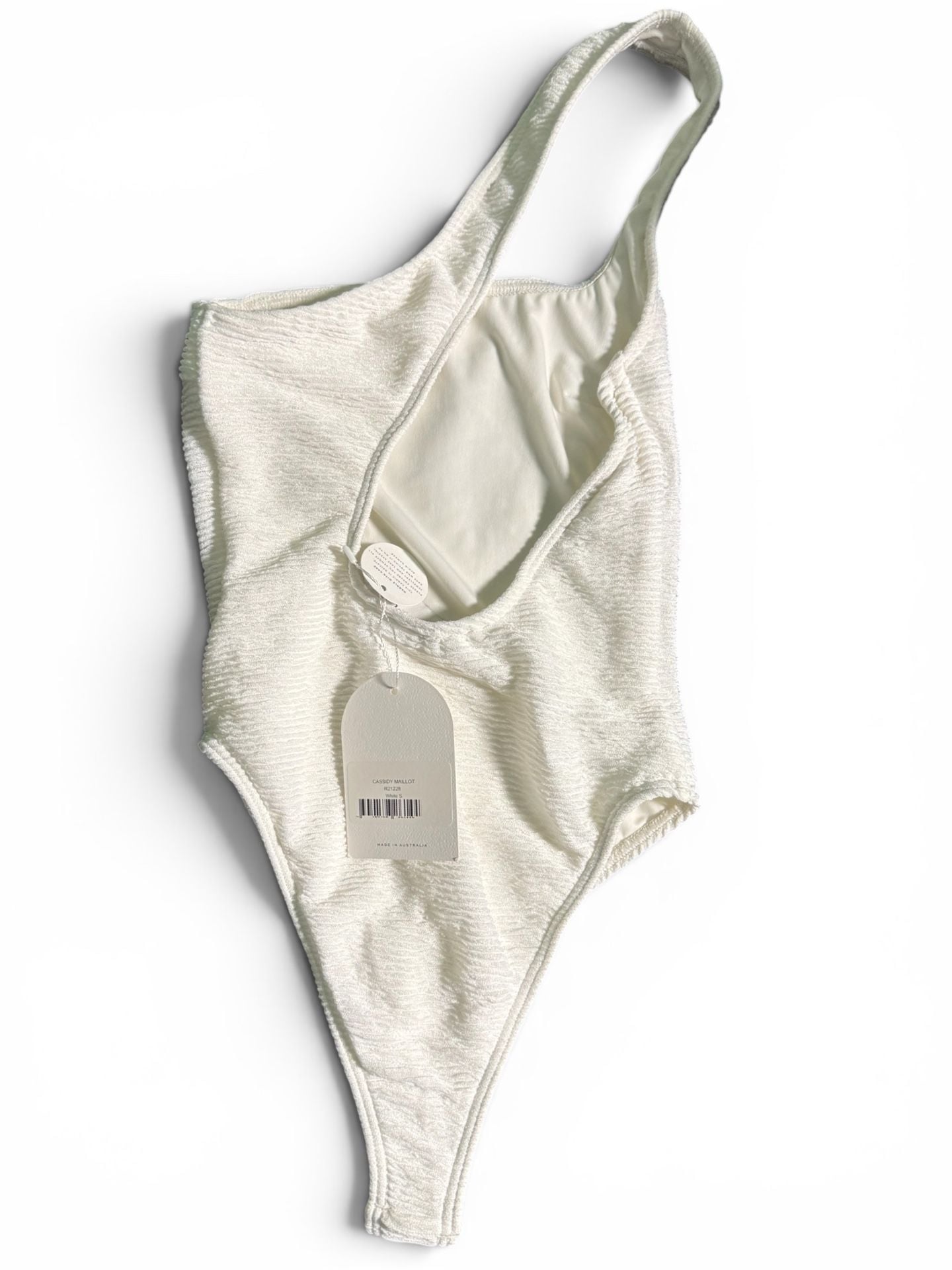 Rumer Cassidy Bandeau One-Shoulder Swimsuit 6