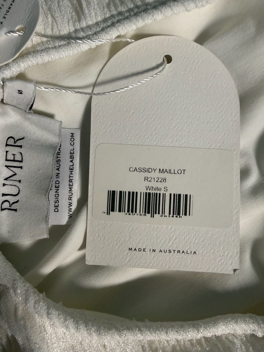 Rumer Cassidy Bandeau One-Shoulder Swimsuit 3