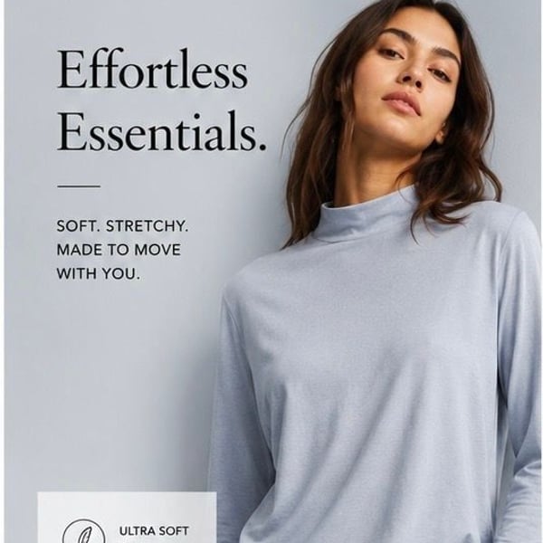 Nordstrom Everyday Comfort Ribbed Mock Neck Long Sleeve Top