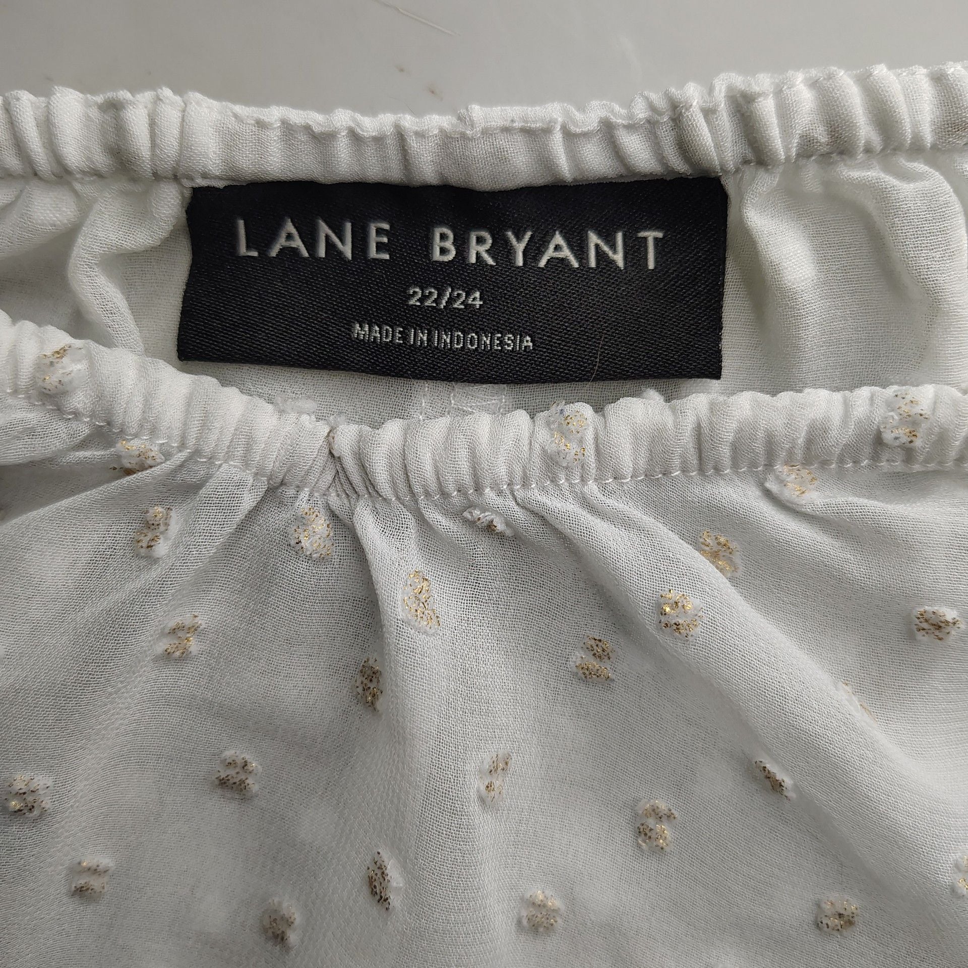 Boho, Peasant, fairy, Ren faire Lane Bryant Long Sleeve Sheer Swiss Dot V-Neck Blouse, Size 22/24 8