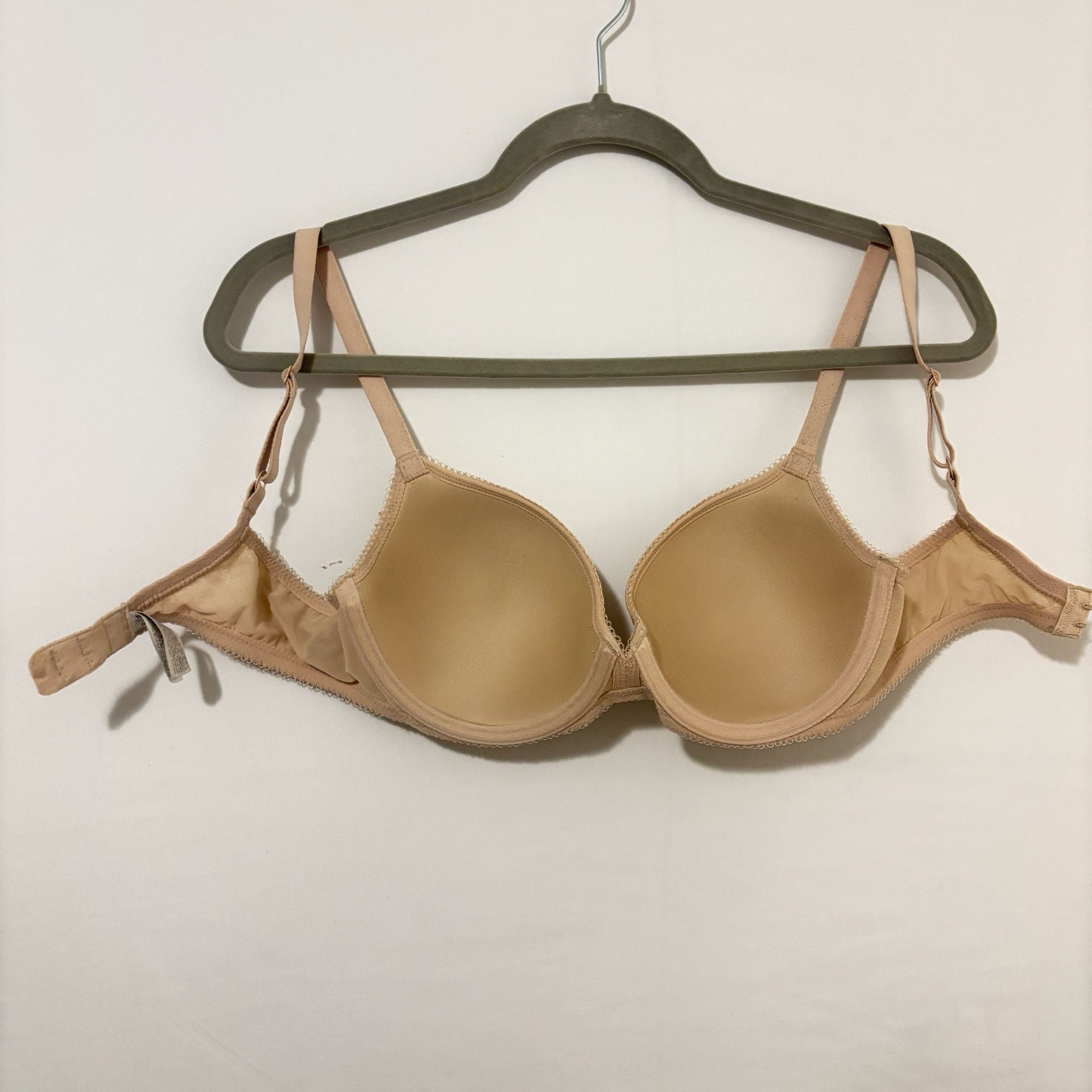 Wacoal Lace Finesse Molded Underwire T-Shirt Bra, Style 853201, Tan, Size 32D 4