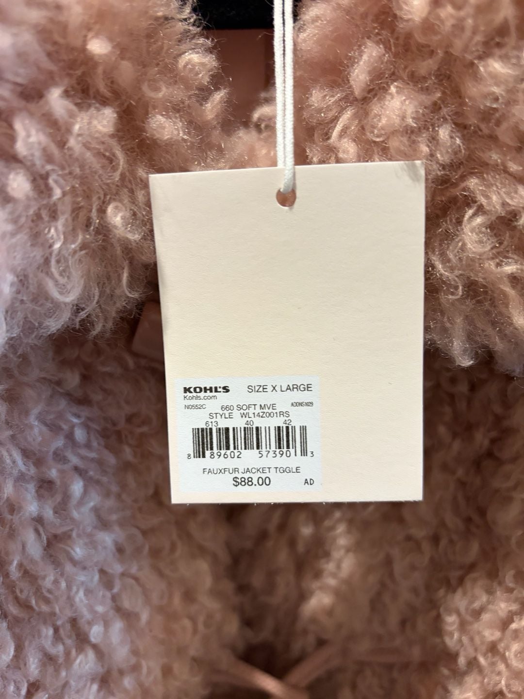 LC Lauren Conrad Faux Fur Toggle Jacket in Soft Mauve 4
