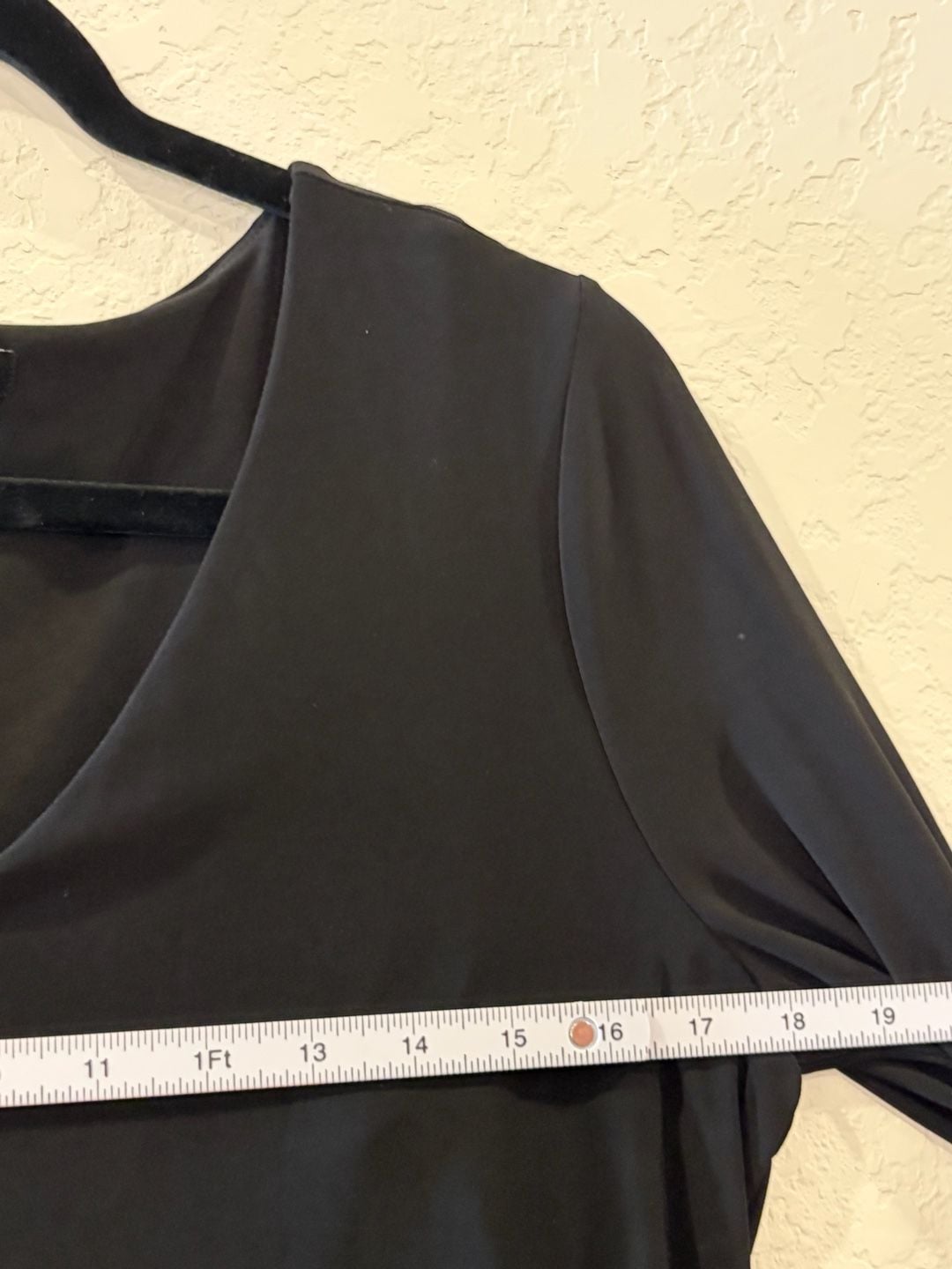 White House Black Market Women's Long Sleeve Double Layer V-Neck Tunic 5
