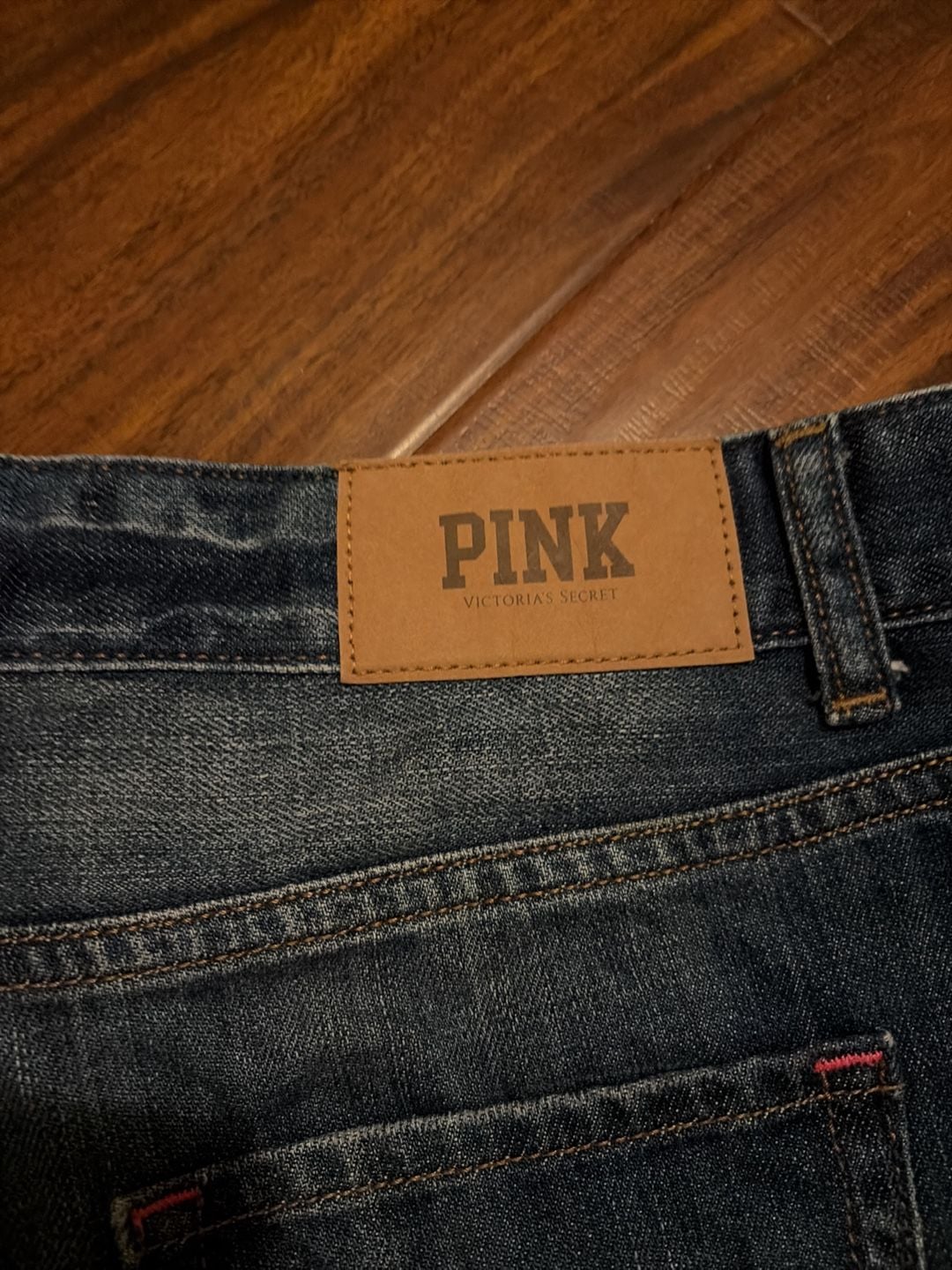 PINK Victoria's Secret Distressed Cut-Off Denim Shorts, Size 6 5