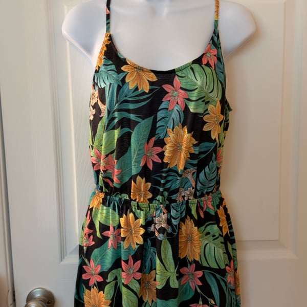 Hurley Women Floral Printed Sleeveless Romper