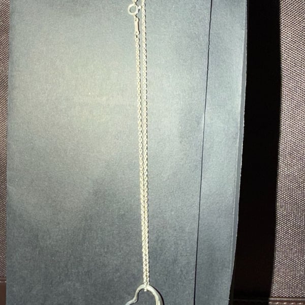 Tiffany & Co. Elsa Peretti Open Heart Pendant Necklace in Sterling Silver