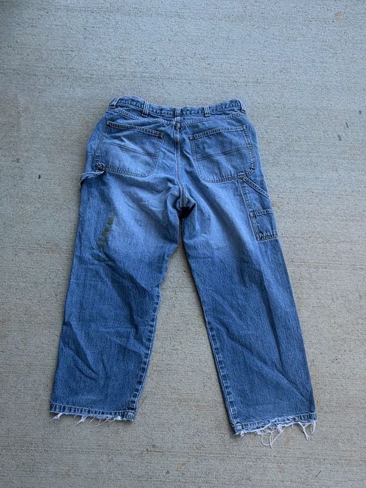 Vintage Canyon River Blues Men's Distressed Carpenter Denim Jeans Size 36x30 2