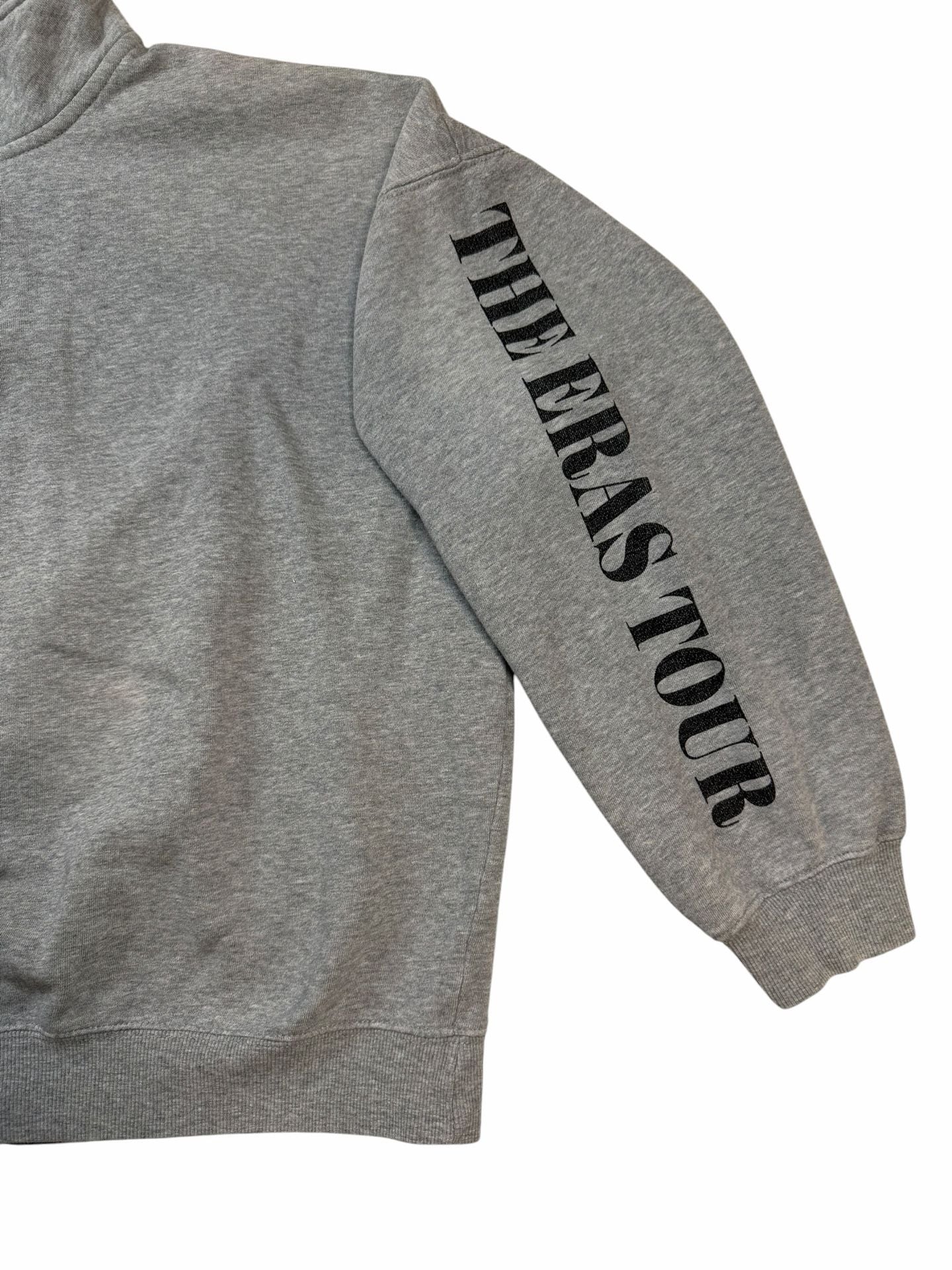 Taylor Swift Eras Tour 2023 Gray Quarter Zip Sweatshirt Official Merch Size M 4