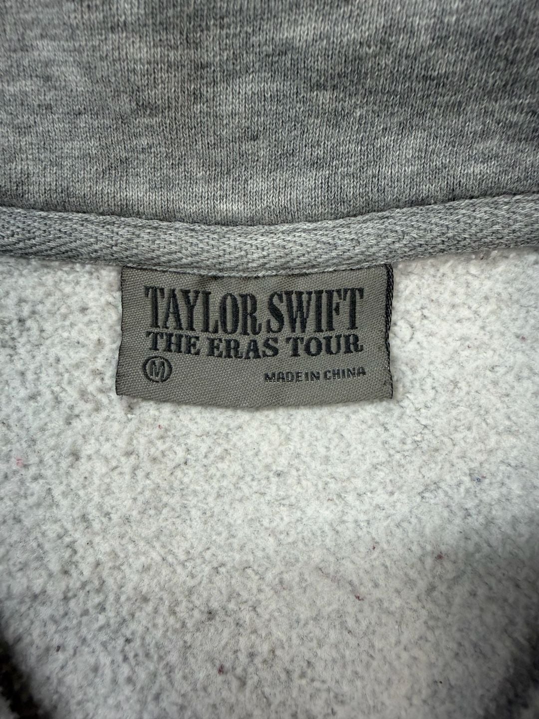Taylor Swift Eras Tour 2023 Gray Quarter Zip Sweatshirt Official Merch Size M 5