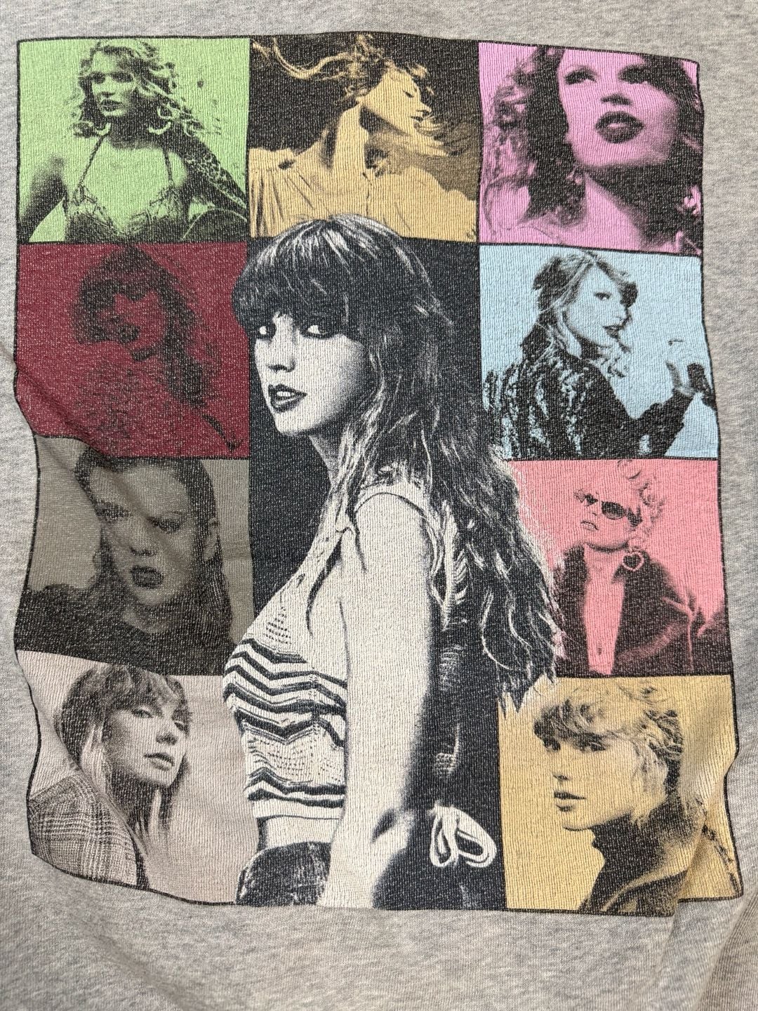Taylor Swift Eras Tour 2023 Gray Quarter Zip Sweatshirt Official Merch Size M 9