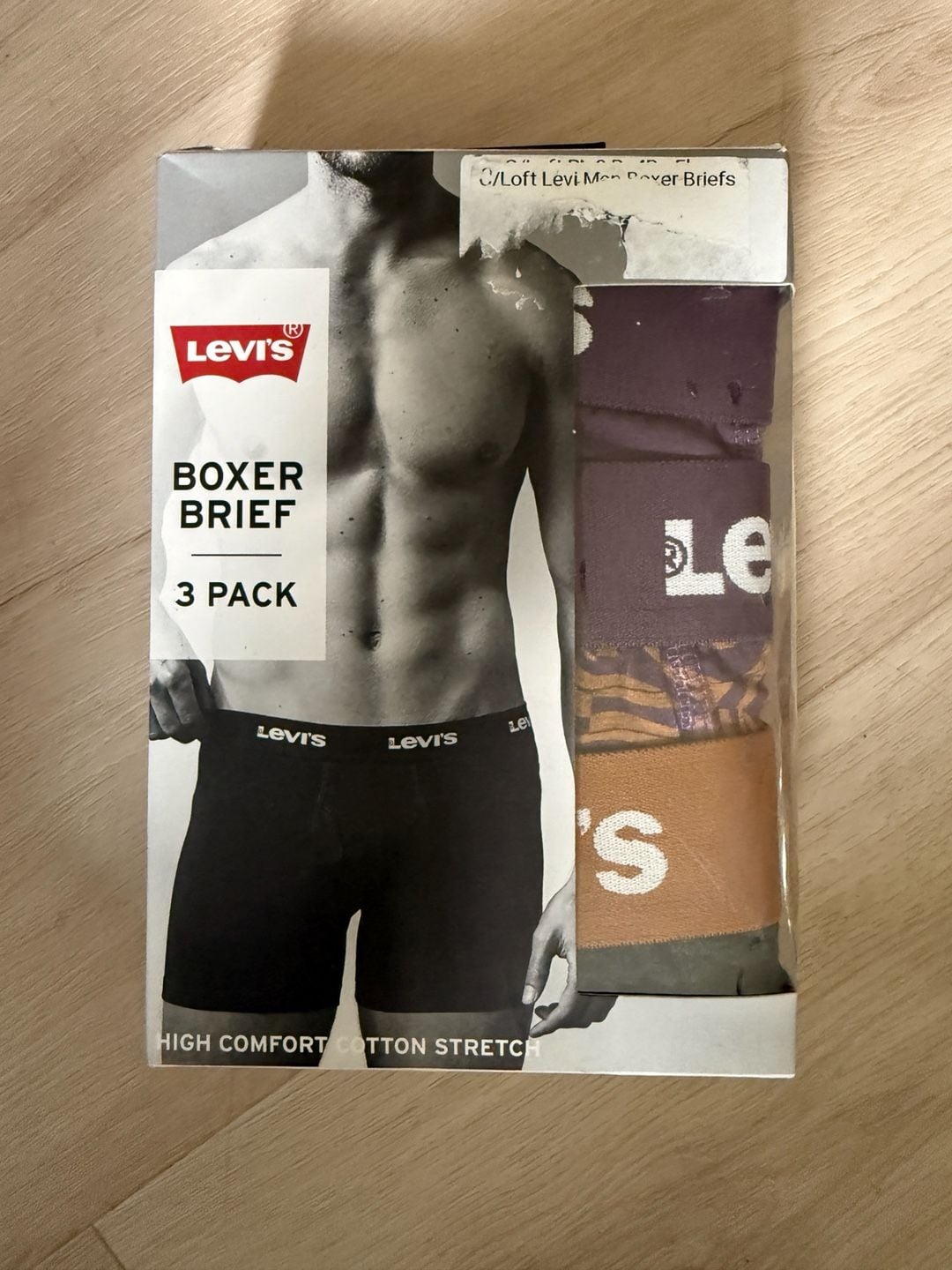 Levi's Men's 3-Pack Cotton Stretch Boxer Briefs Size Small 1