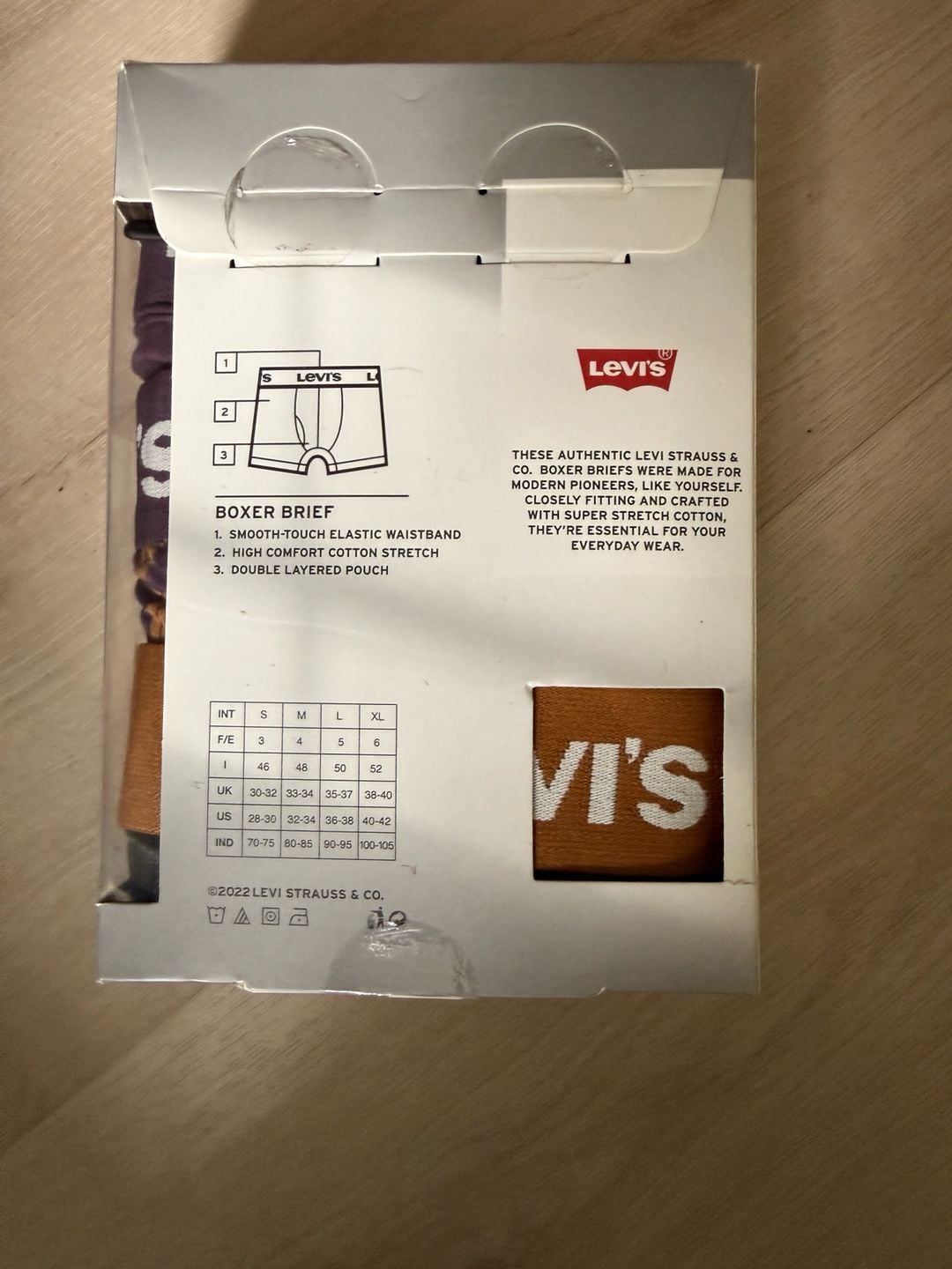 Levi's Men's 3-Pack Cotton Stretch Boxer Briefs Size Small 3