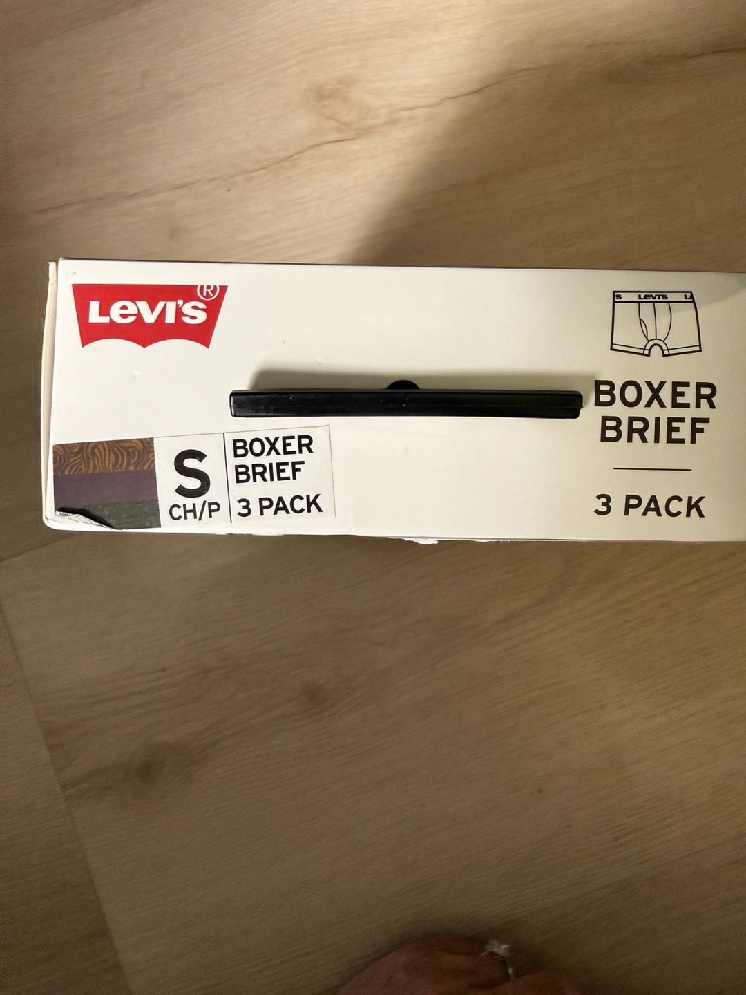 Levi's Men's 3-Pack Cotton Stretch Boxer Briefs Size Small 4