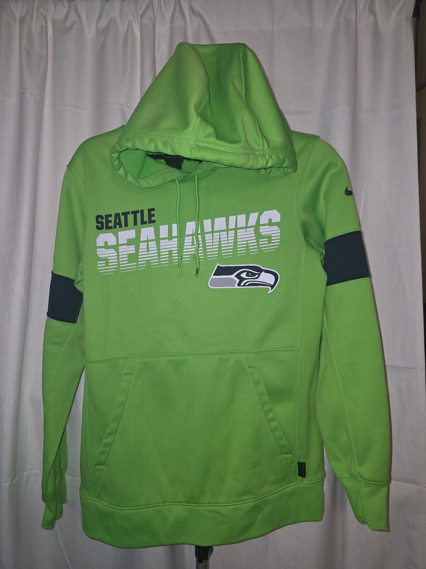 Seattle Seahawks Nike NFL 100th Anniversary Sideline Performance Pullover Hoodie 2