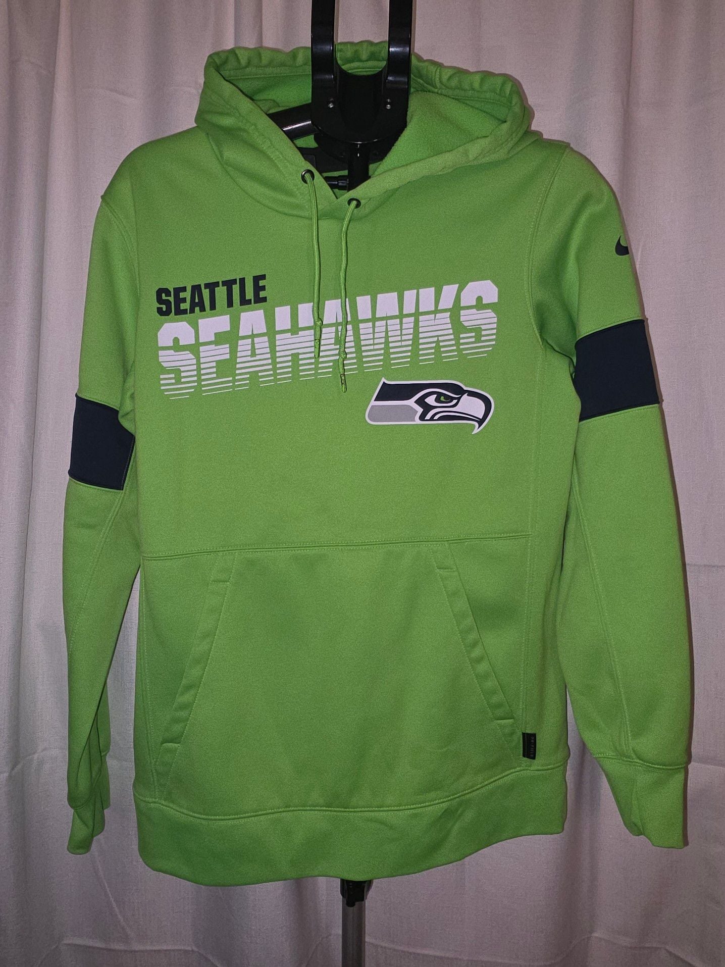 Seattle Seahawks Nike NFL 100th Anniversary Sideline Performance Pullover Hoodie 3