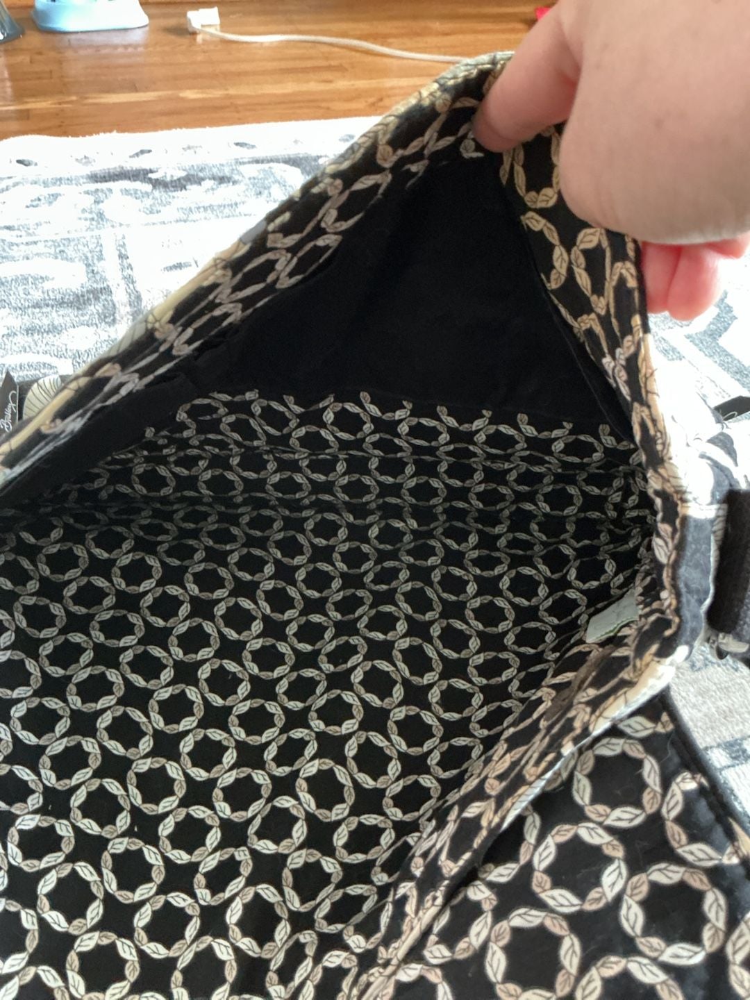 Vera Bradley Quilted Messenger Crossbody Bag in Camellia Floral 5