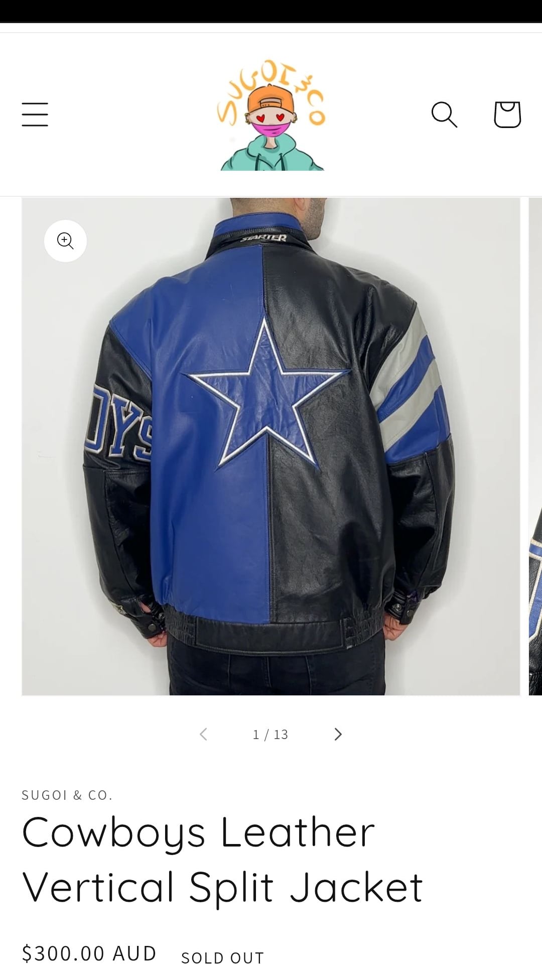 Vintage Dallas Cowboys NFL Full-Zip Leather Varsity Jacket. Large 13