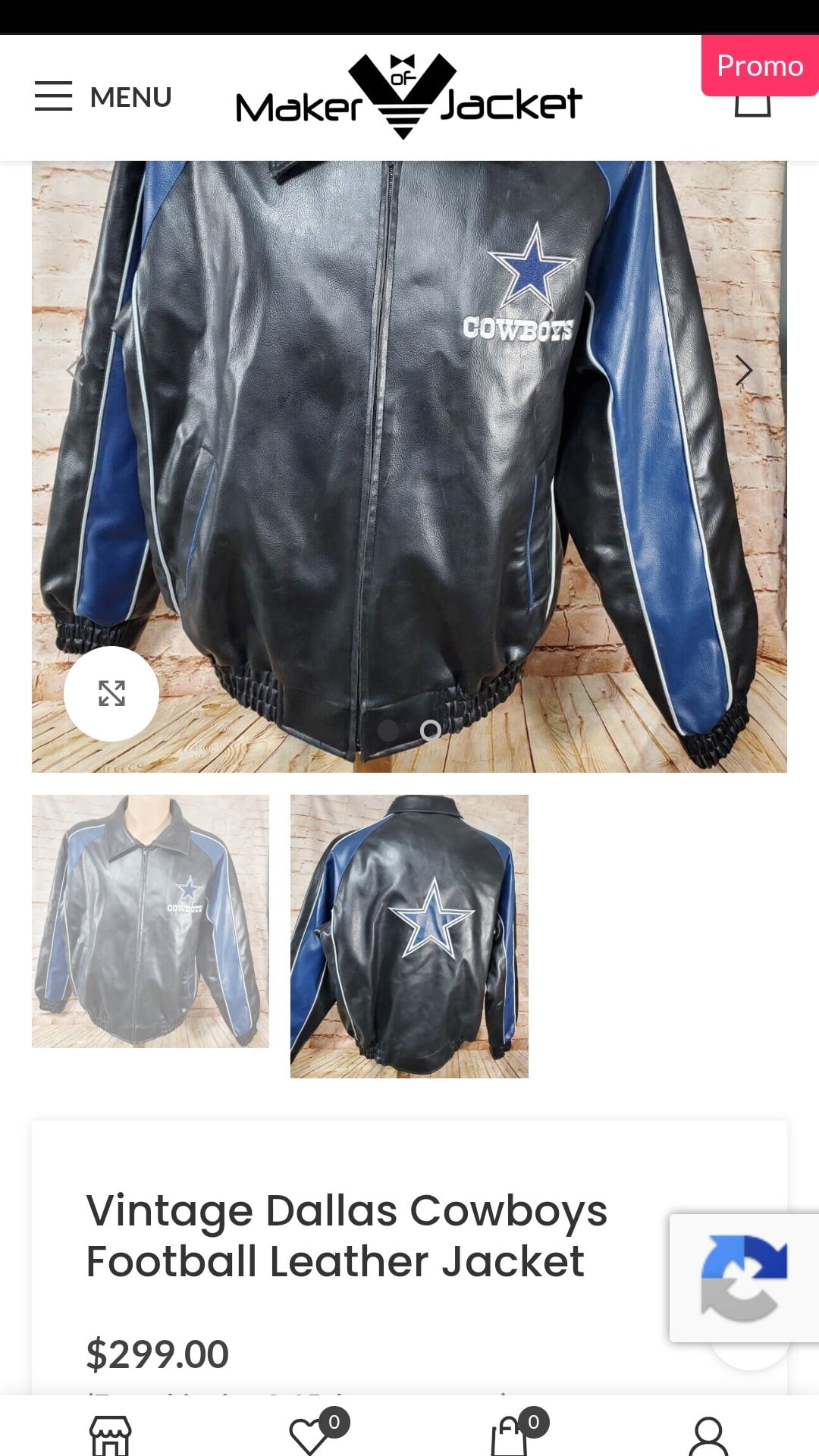 Vintage Dallas Cowboys NFL Full-Zip Leather Varsity Jacket. Large 14