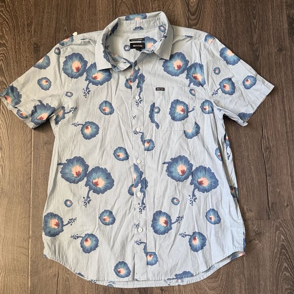 Brixton Charter Standard Fit Floral Short Sleeve Button-Down Shirt