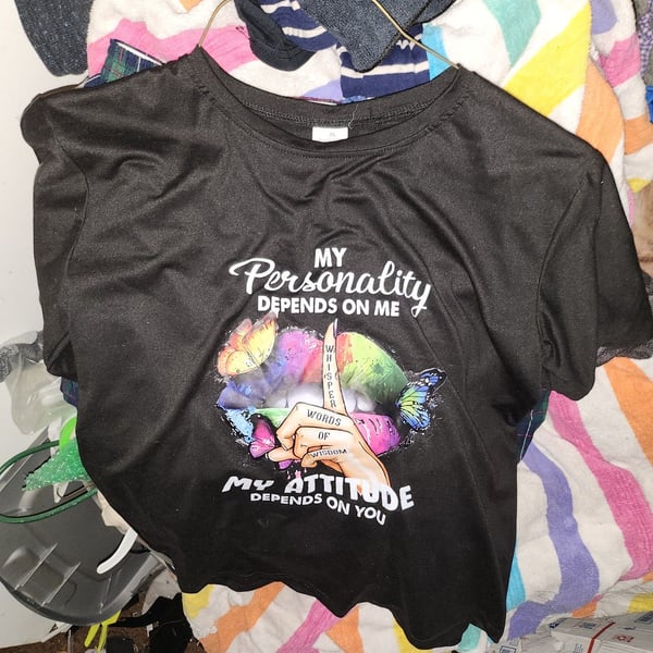 Graphic Print Black Short Sleeve T-Shirt