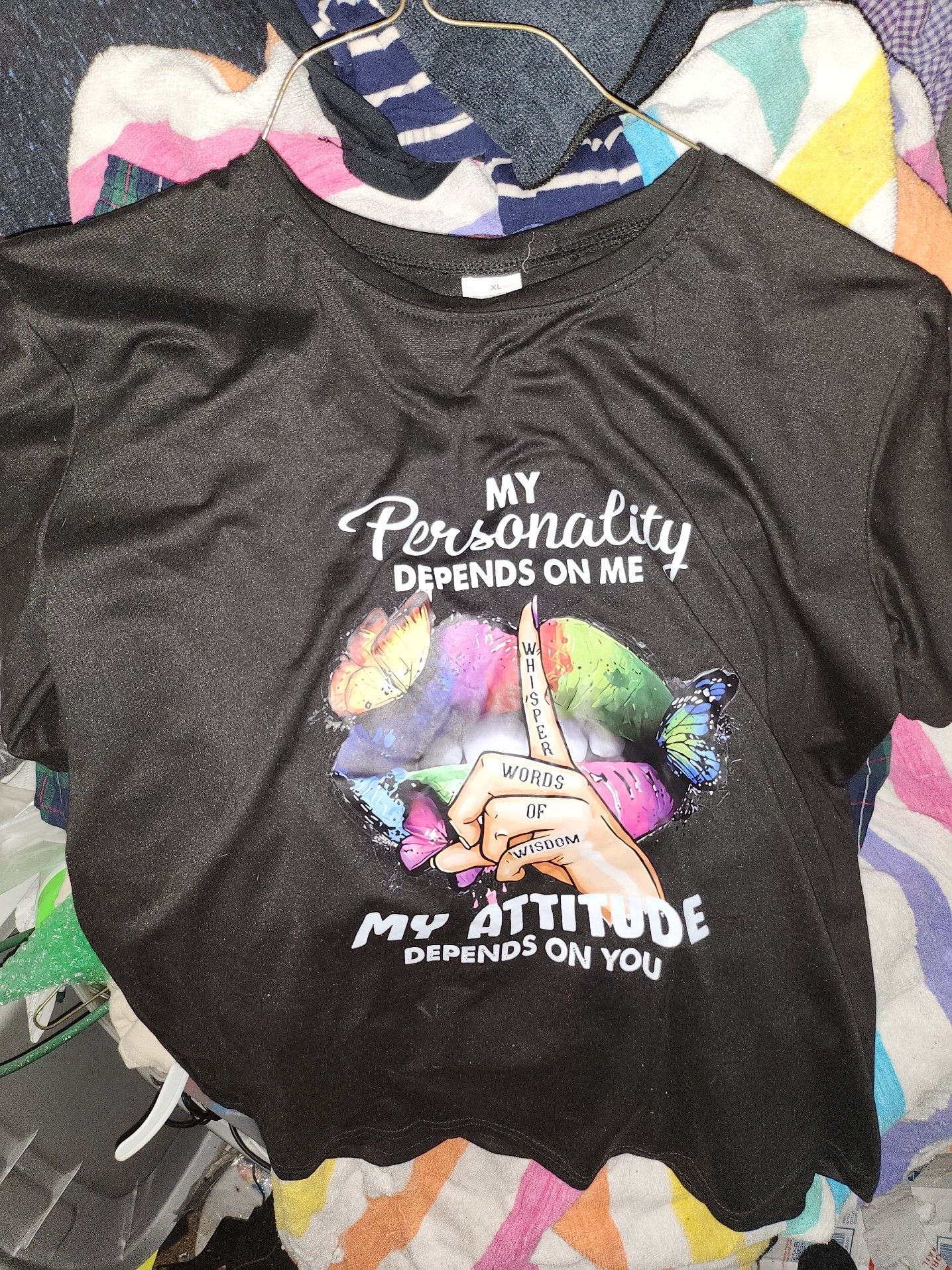 Graphic Print Black Short Sleeve T-Shirt 4