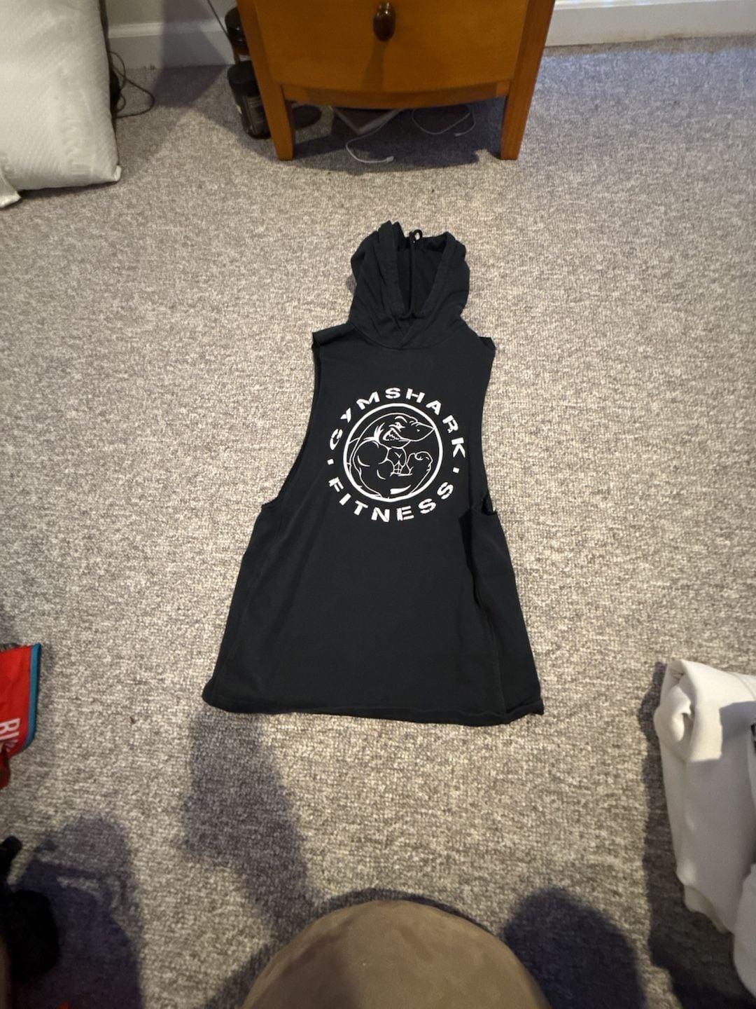 Gymshark Legacy Drop Arm Sleeveless Hoodie 1