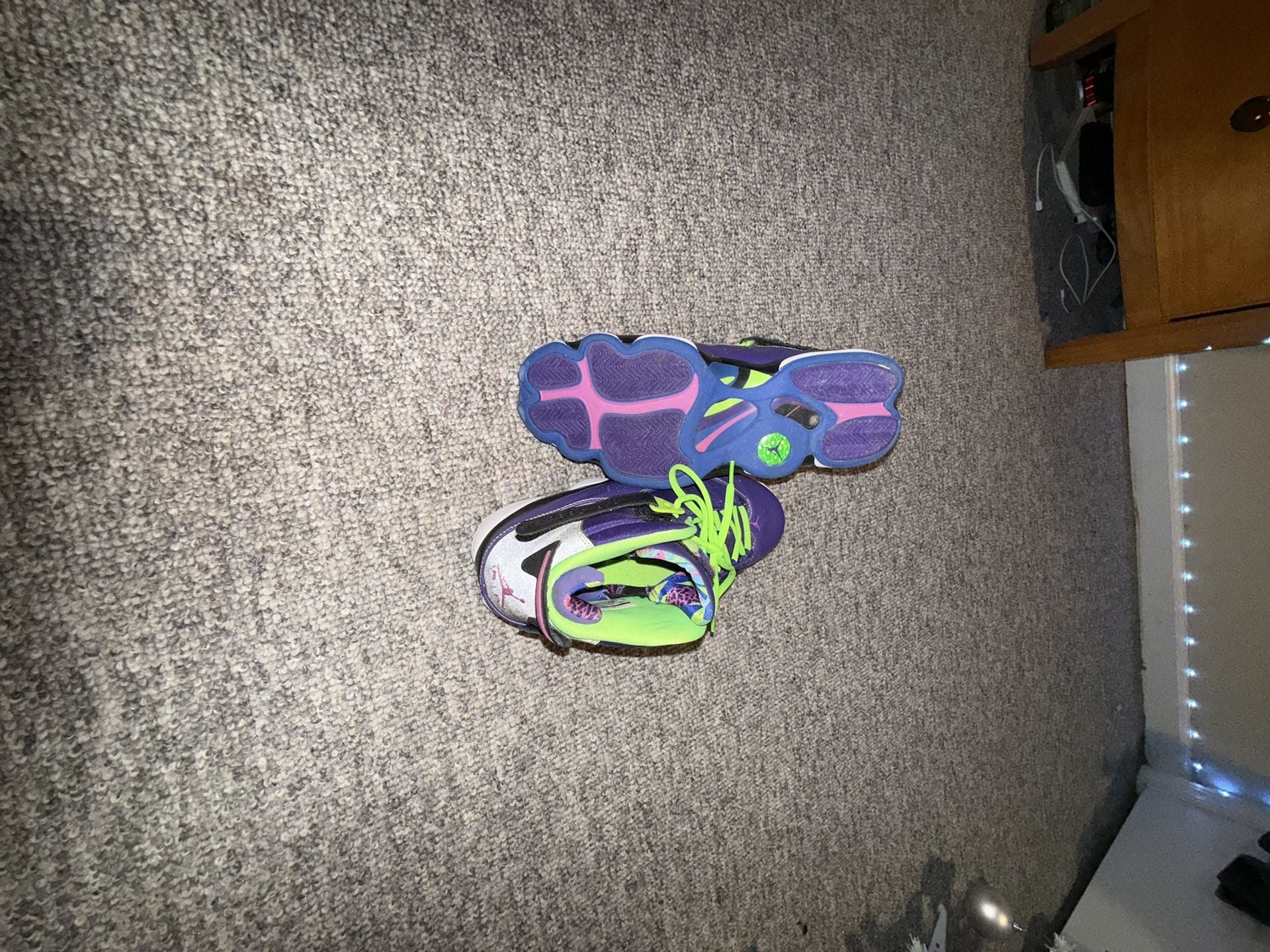 Size 12 Air Jordan 6 Rings 'Bel-Air' Basketball Sneakers 4