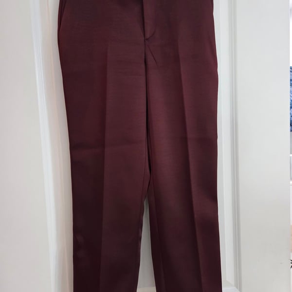 Zara Women's Burgundy High-Rise Dress Trousers. Retails for $99 (see pic).