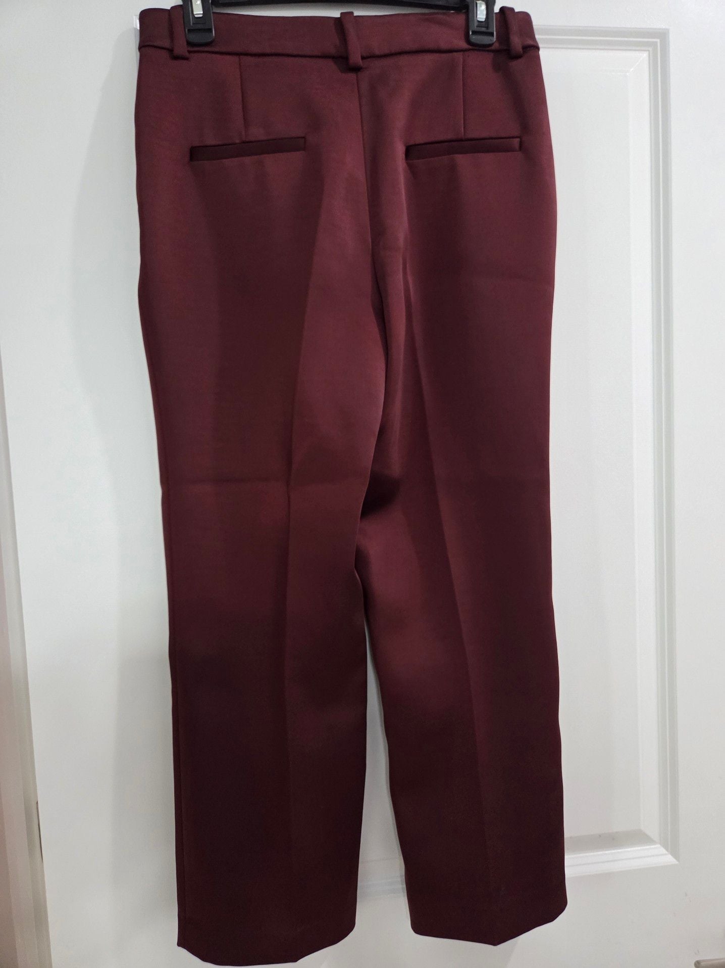 Zara Women's Burgundy High-Rise Dress Trousers. Retails for $99 (see pic). 3