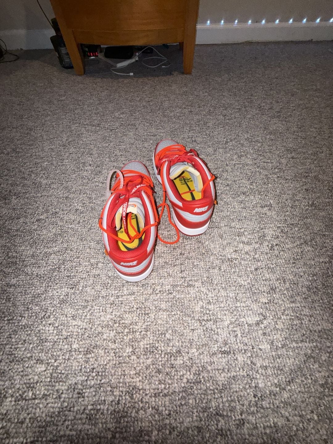 Size 12 Nike Dunk Low Off-White University Red 4